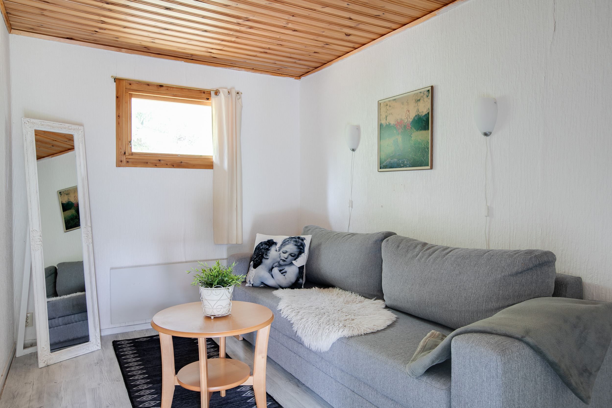 Sovrum i den separata delen av huset
