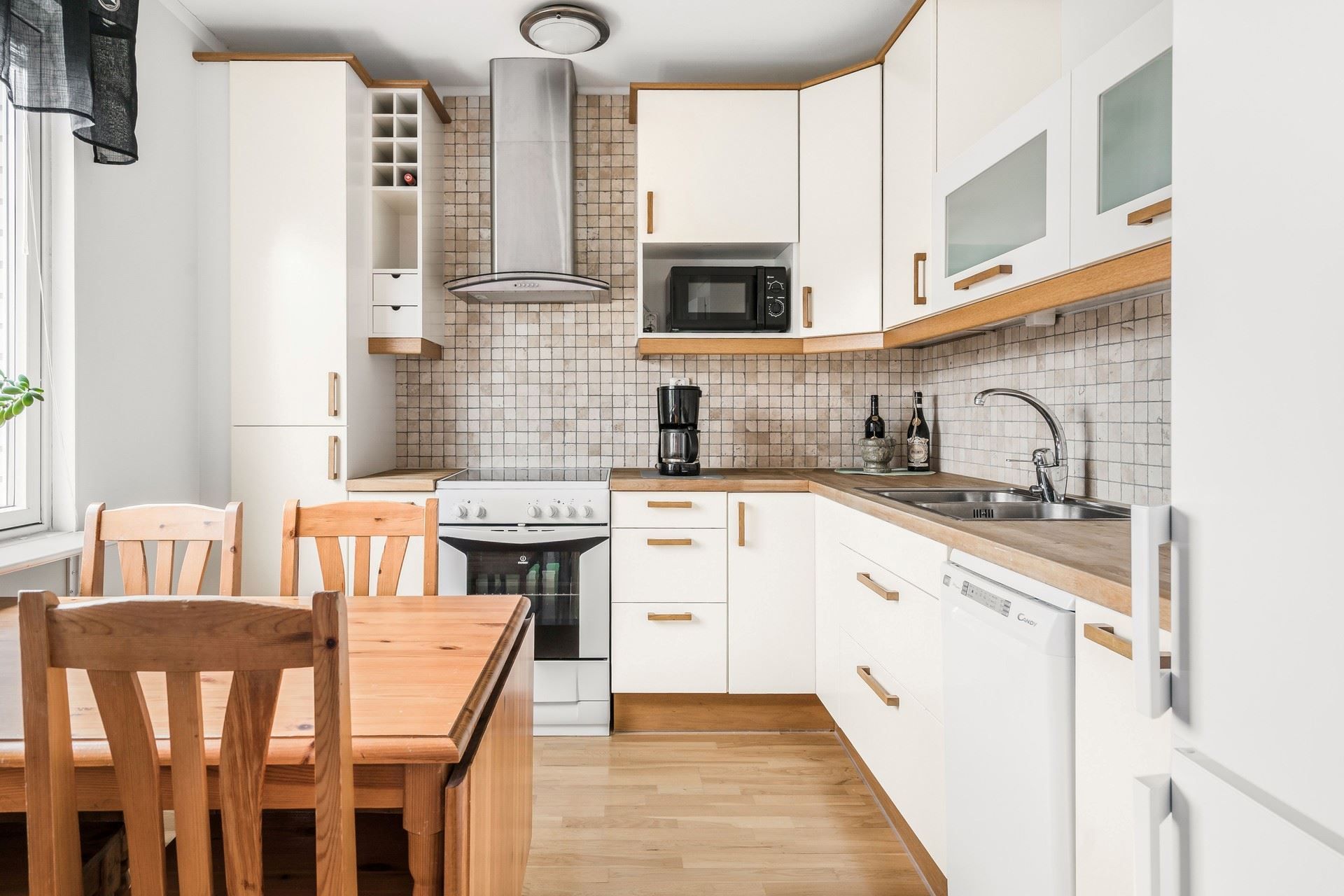 Kompakt kök med bra förvaring