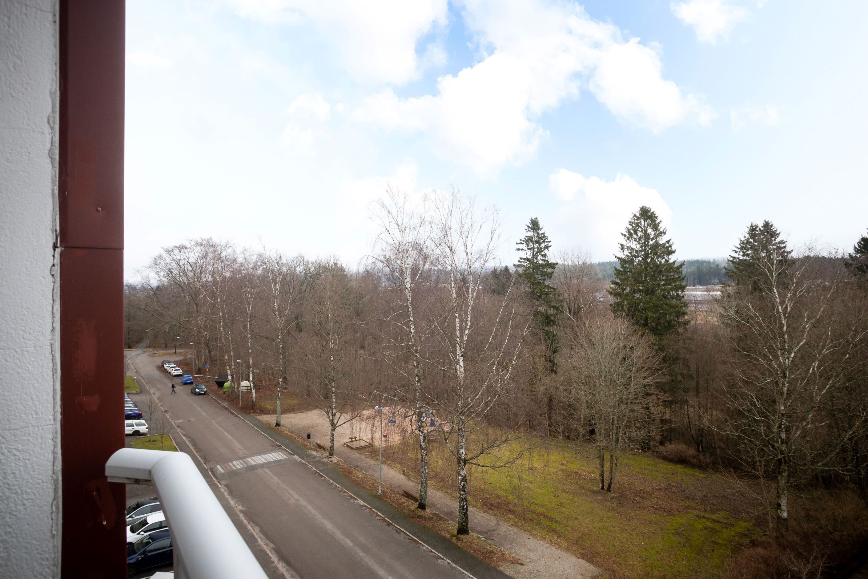 Härlig utsikt, utan någon hus på nära håll