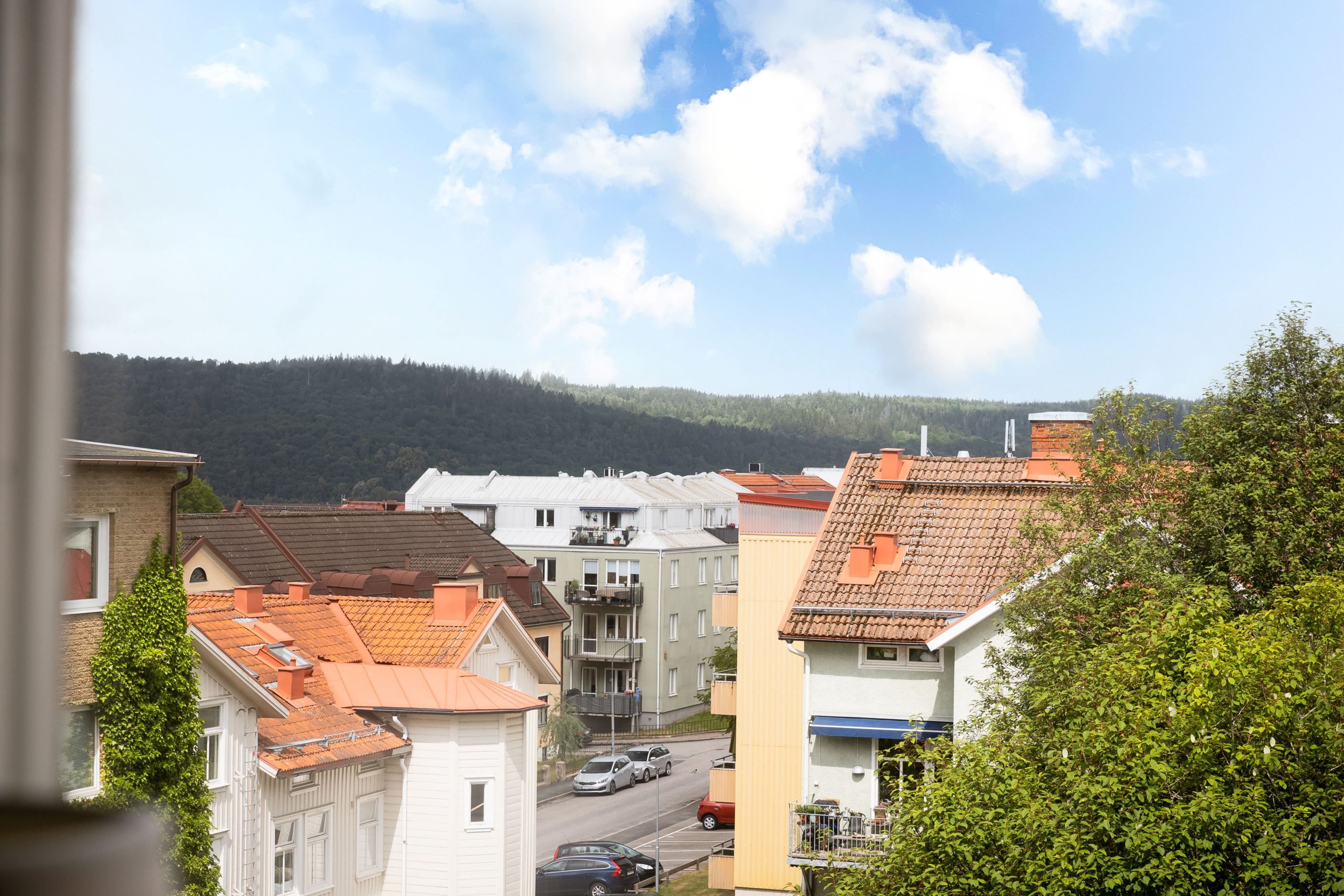 Fin utsikt även från sovrumsfönstret