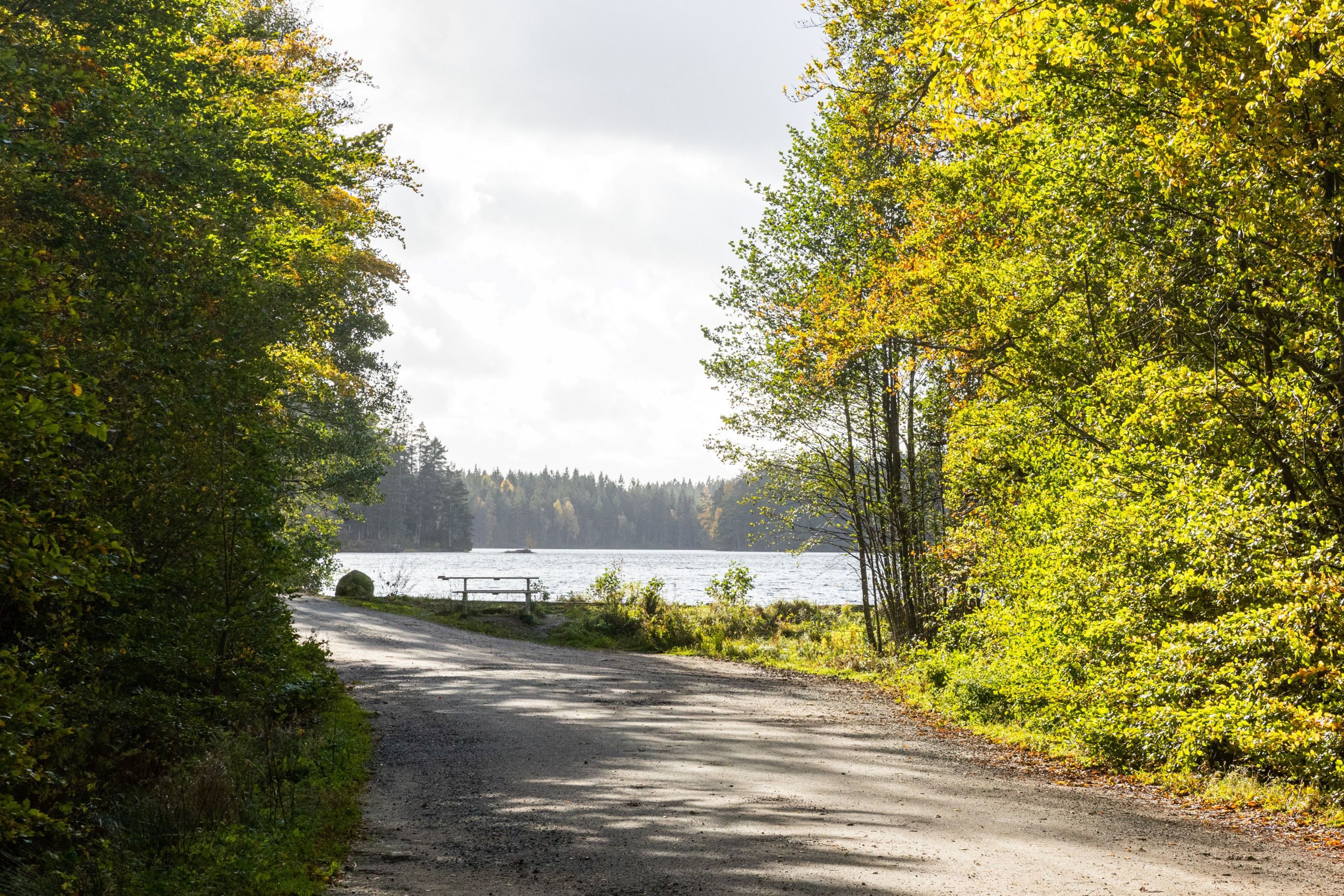Promenadstråk vid Pickesjön