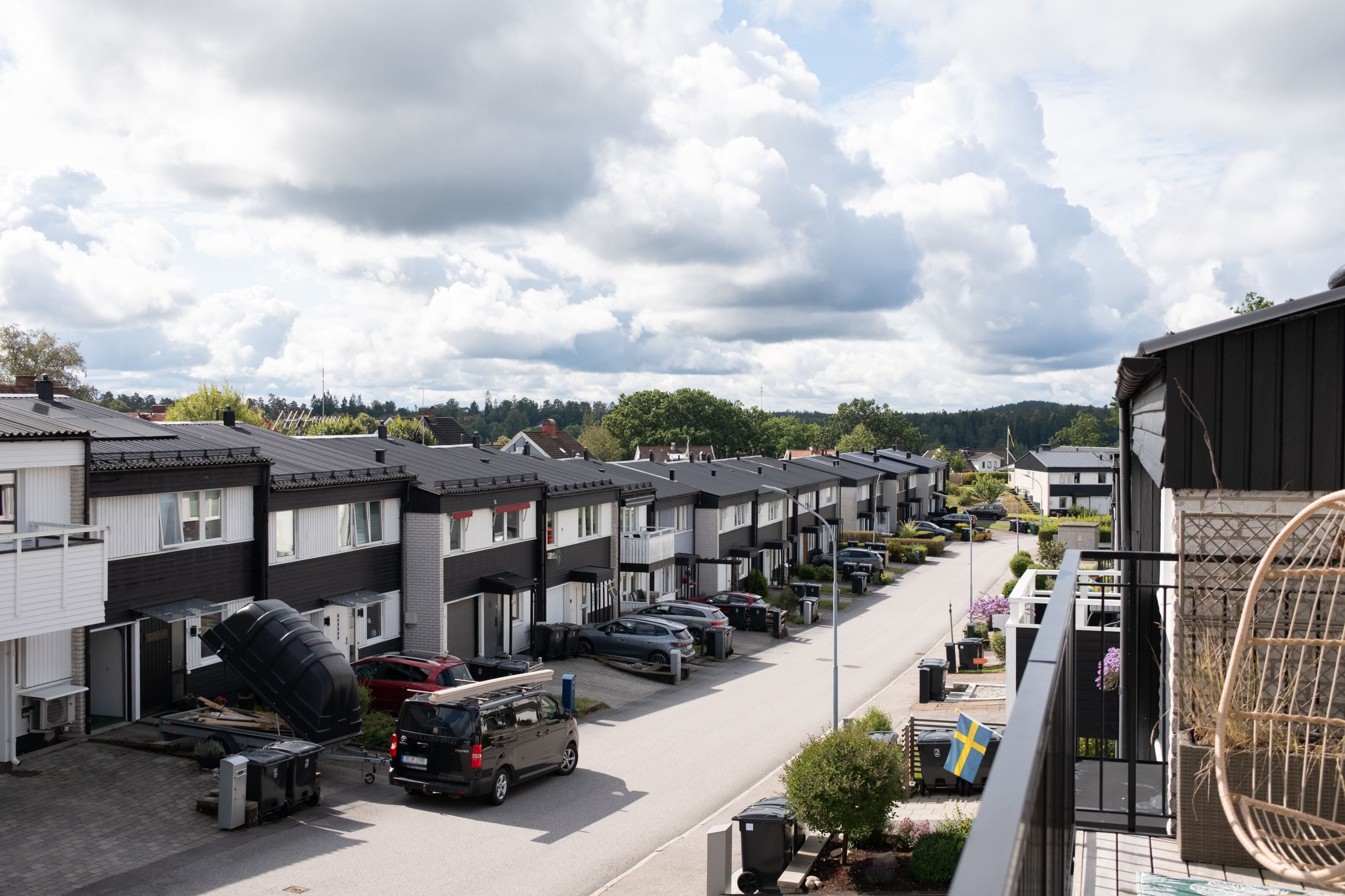 Utsikt från balkong