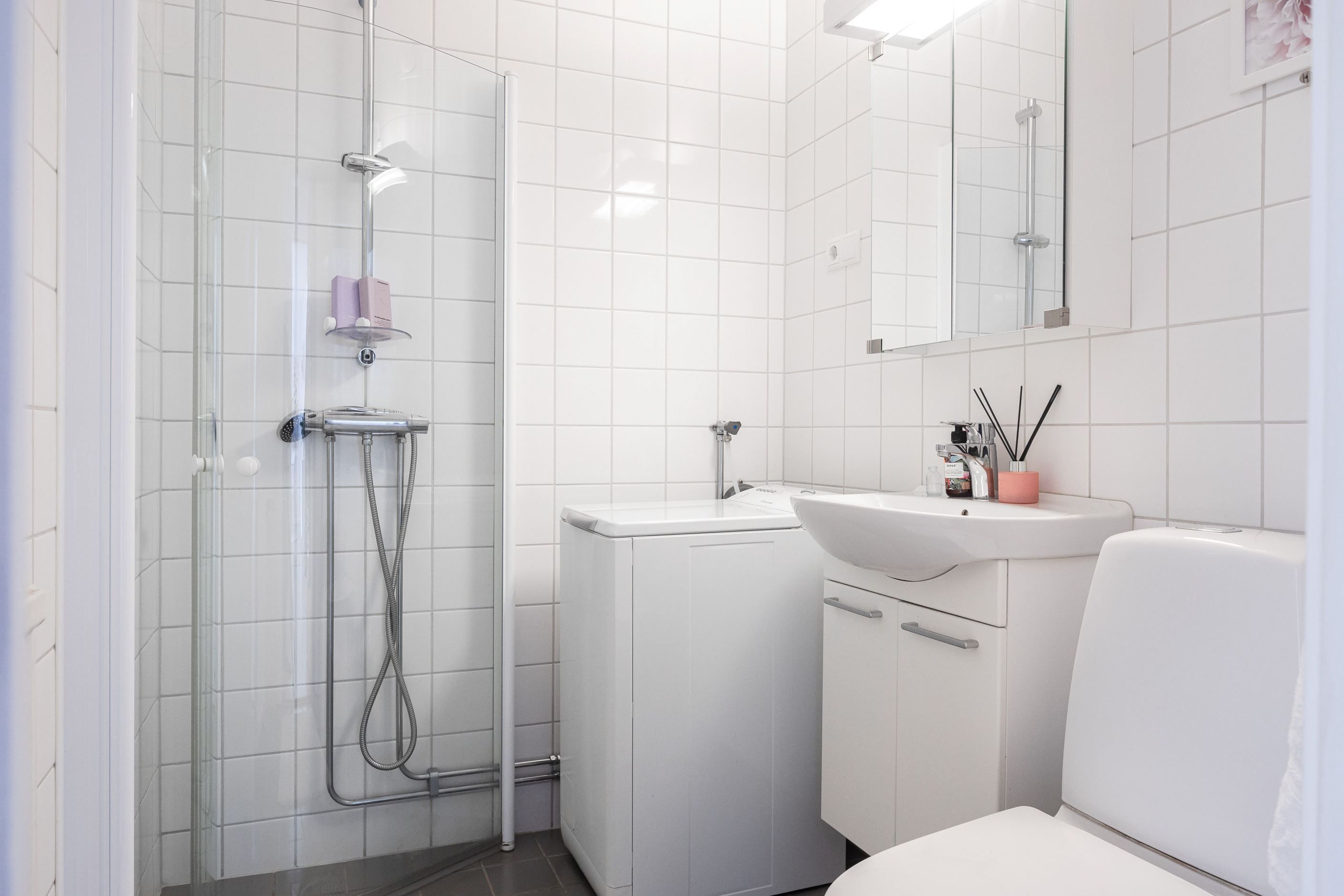 Badrummet renoverades av föreningen i samband med stambyte 2013