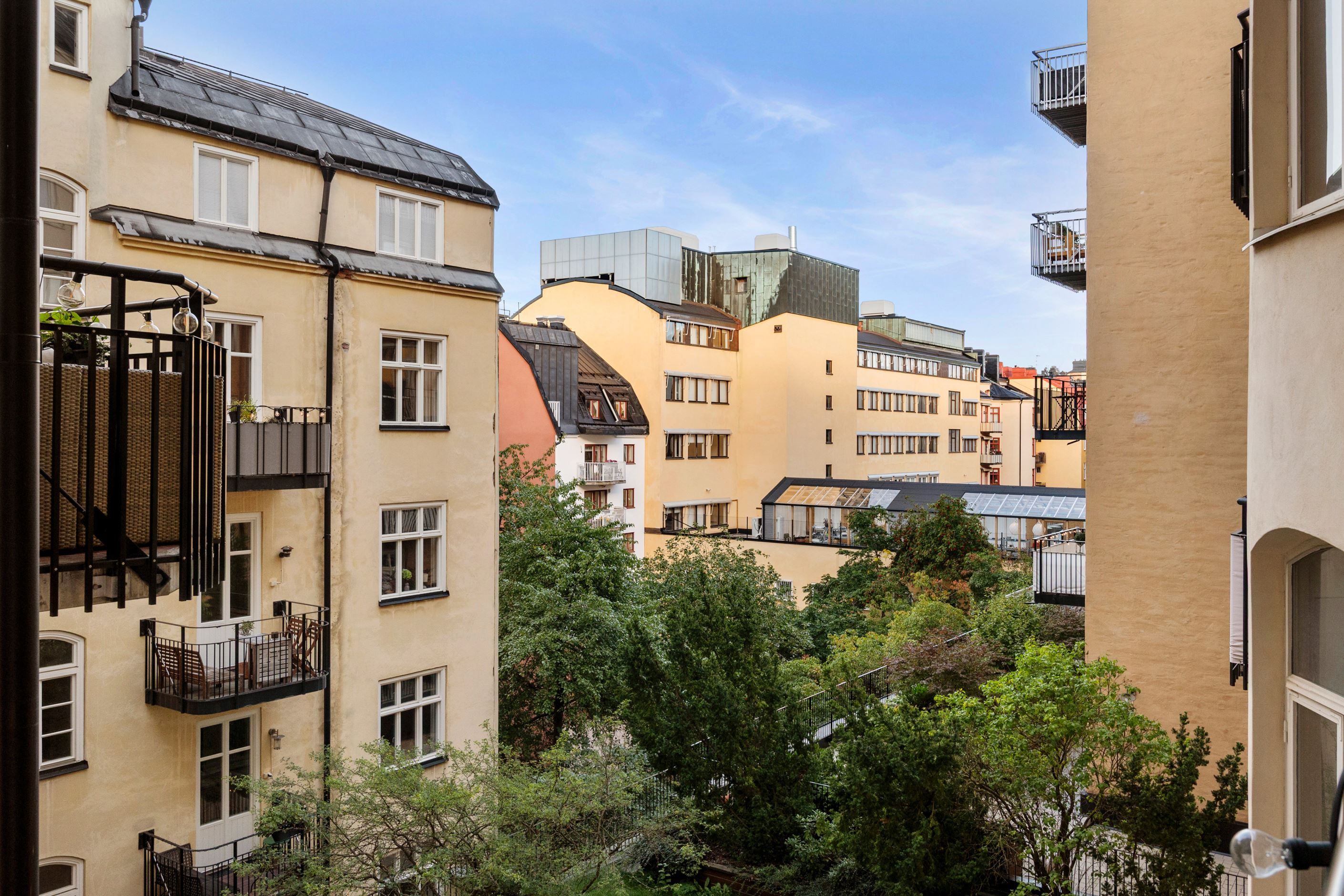 Utsikt från balkong