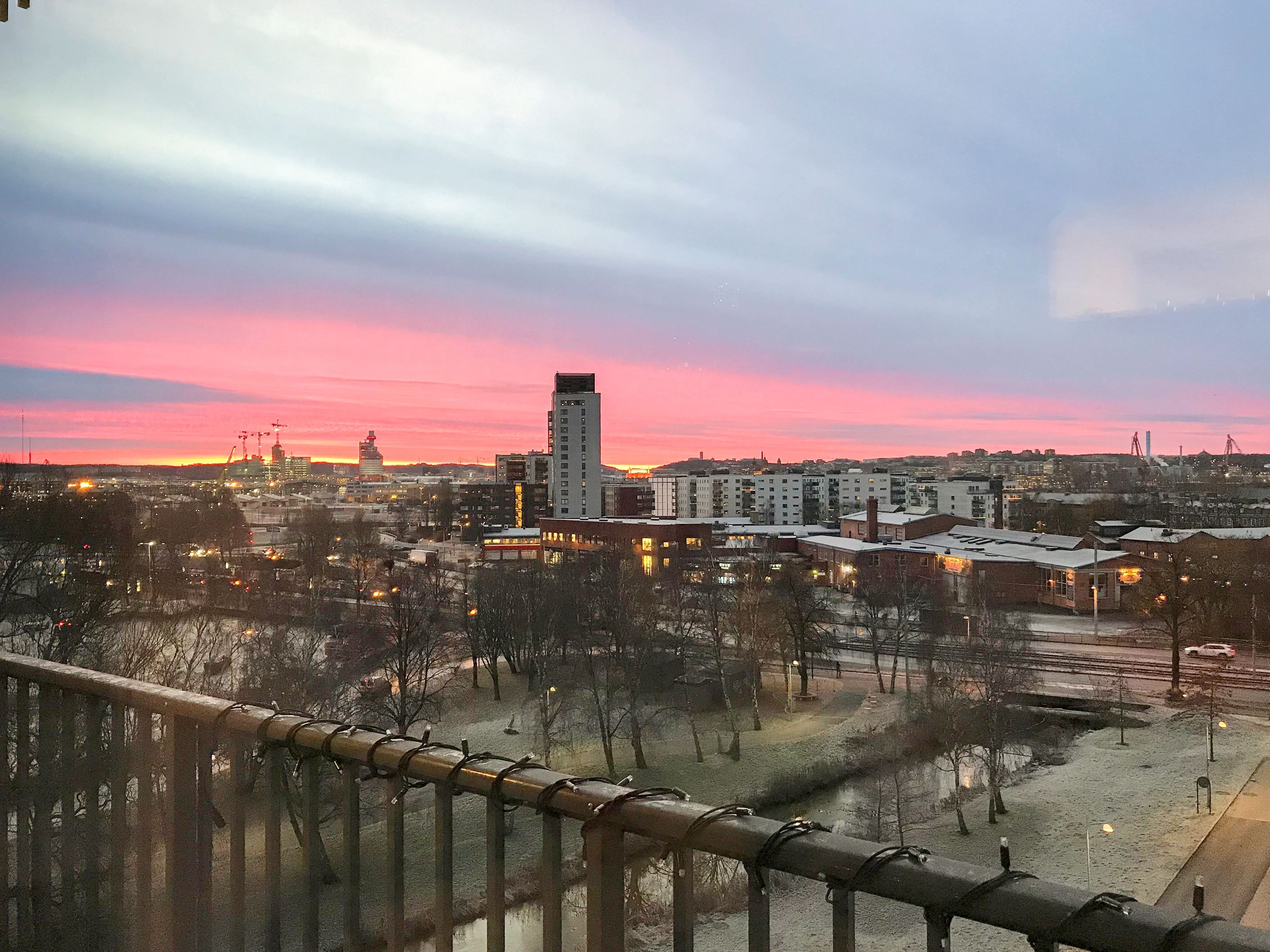 Magisk vy från lägenheten!