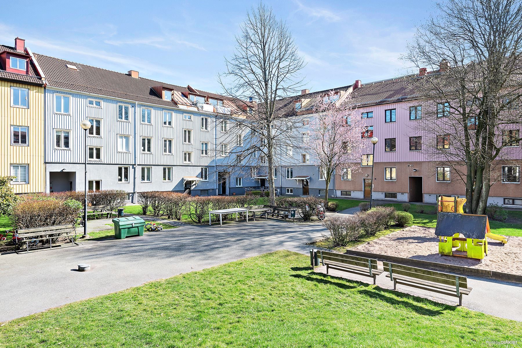 Trevlig innergård