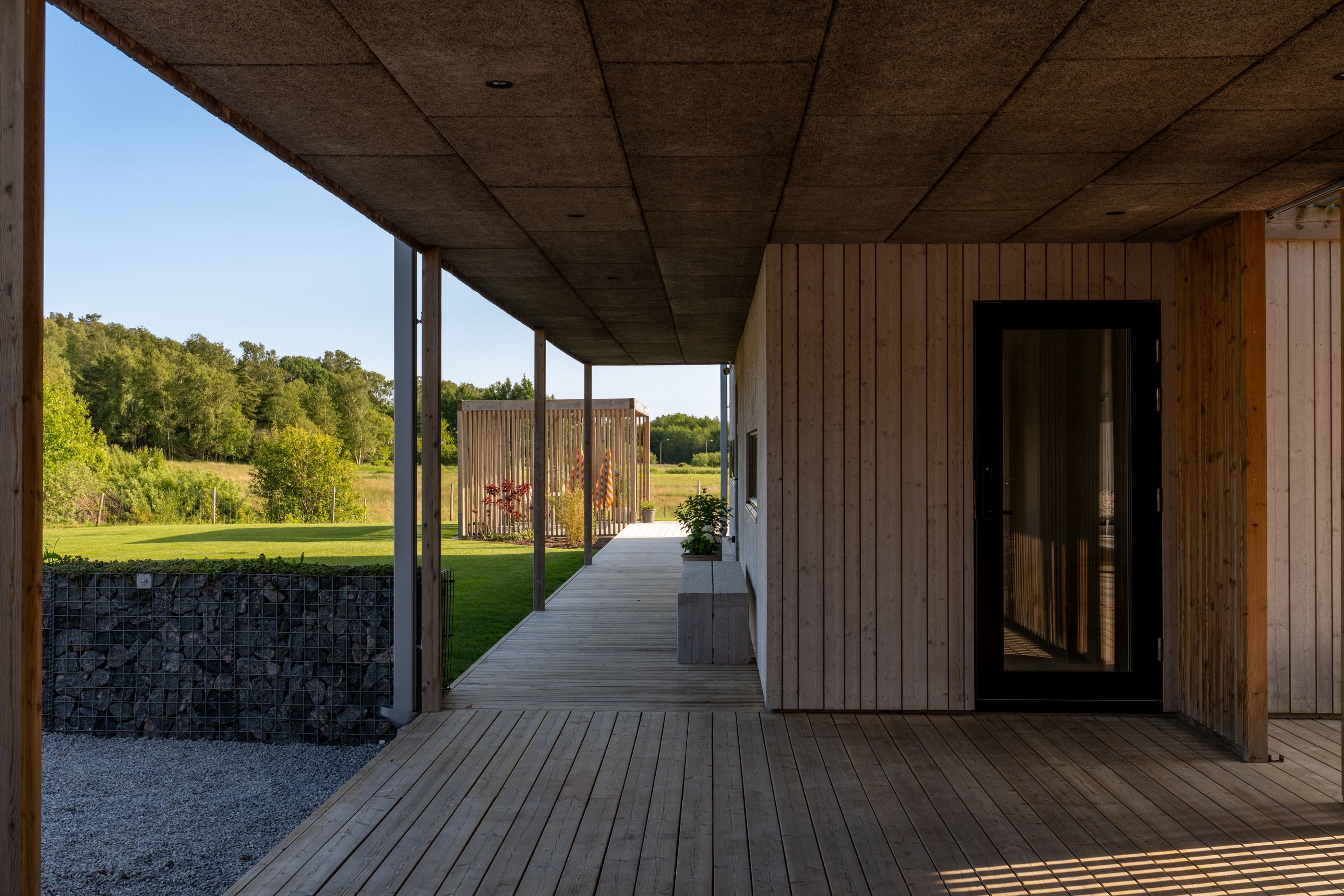 Del under tak mellan garage och hus