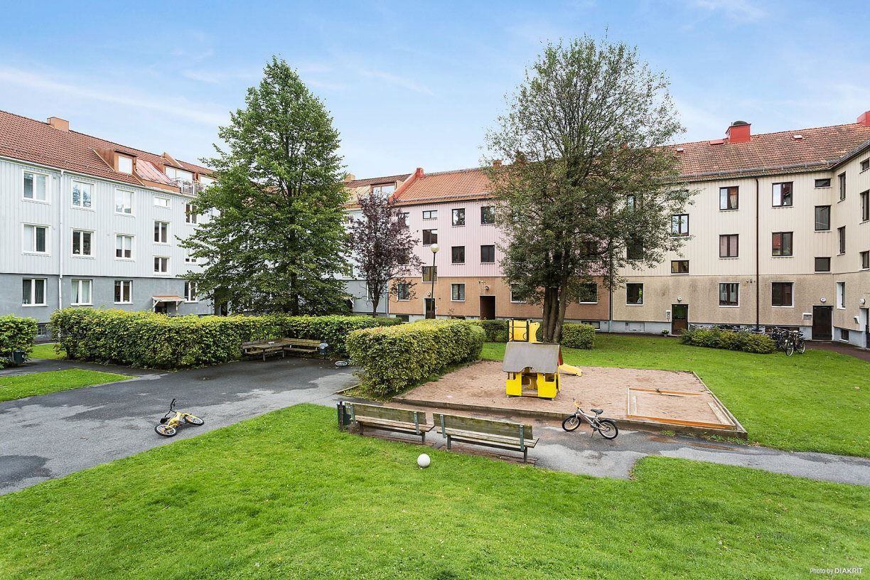 Gemensam och låst gård