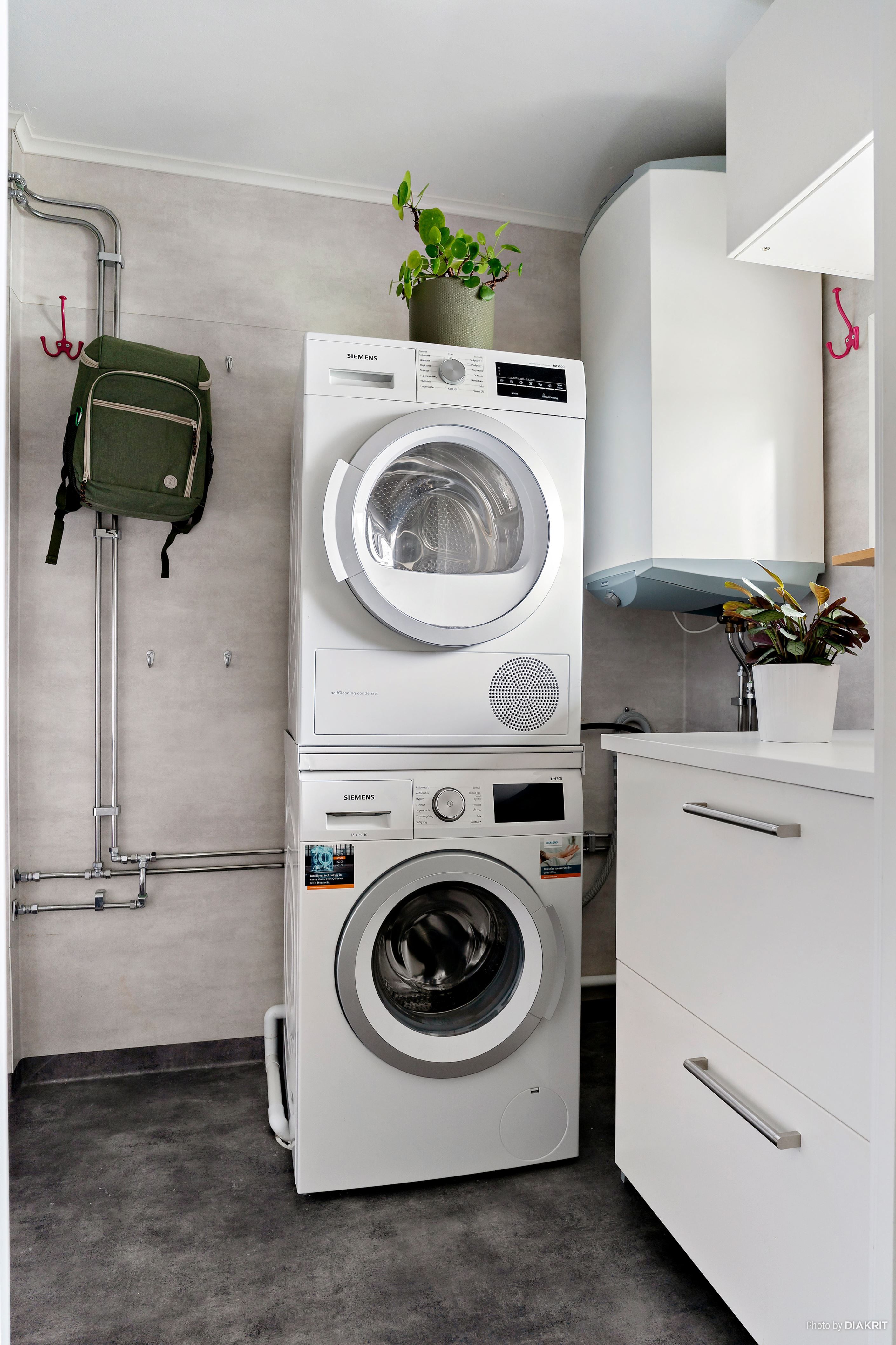 Tvättstuga på entréplan