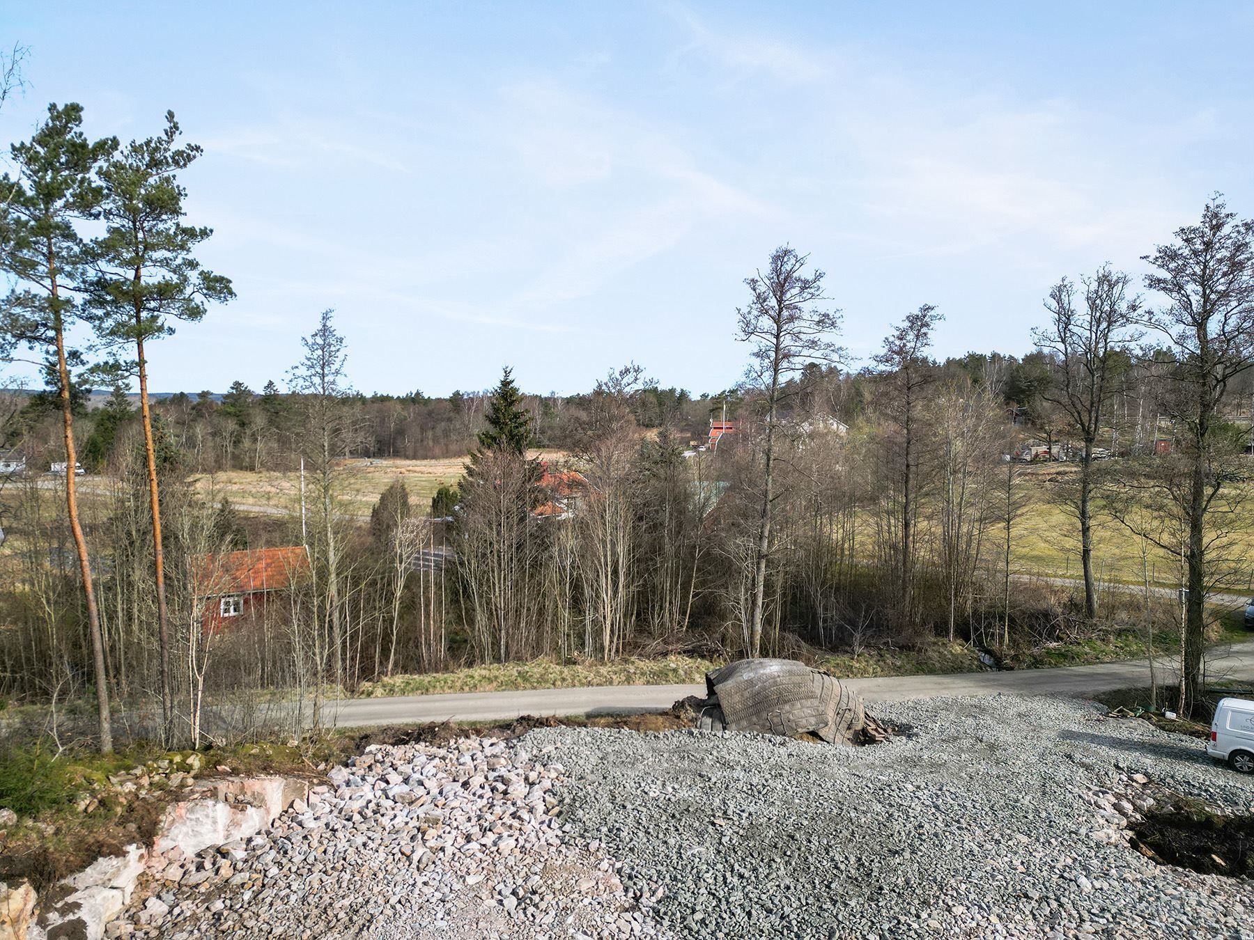 Utsikten från husets övre plan vid när det är färdigt