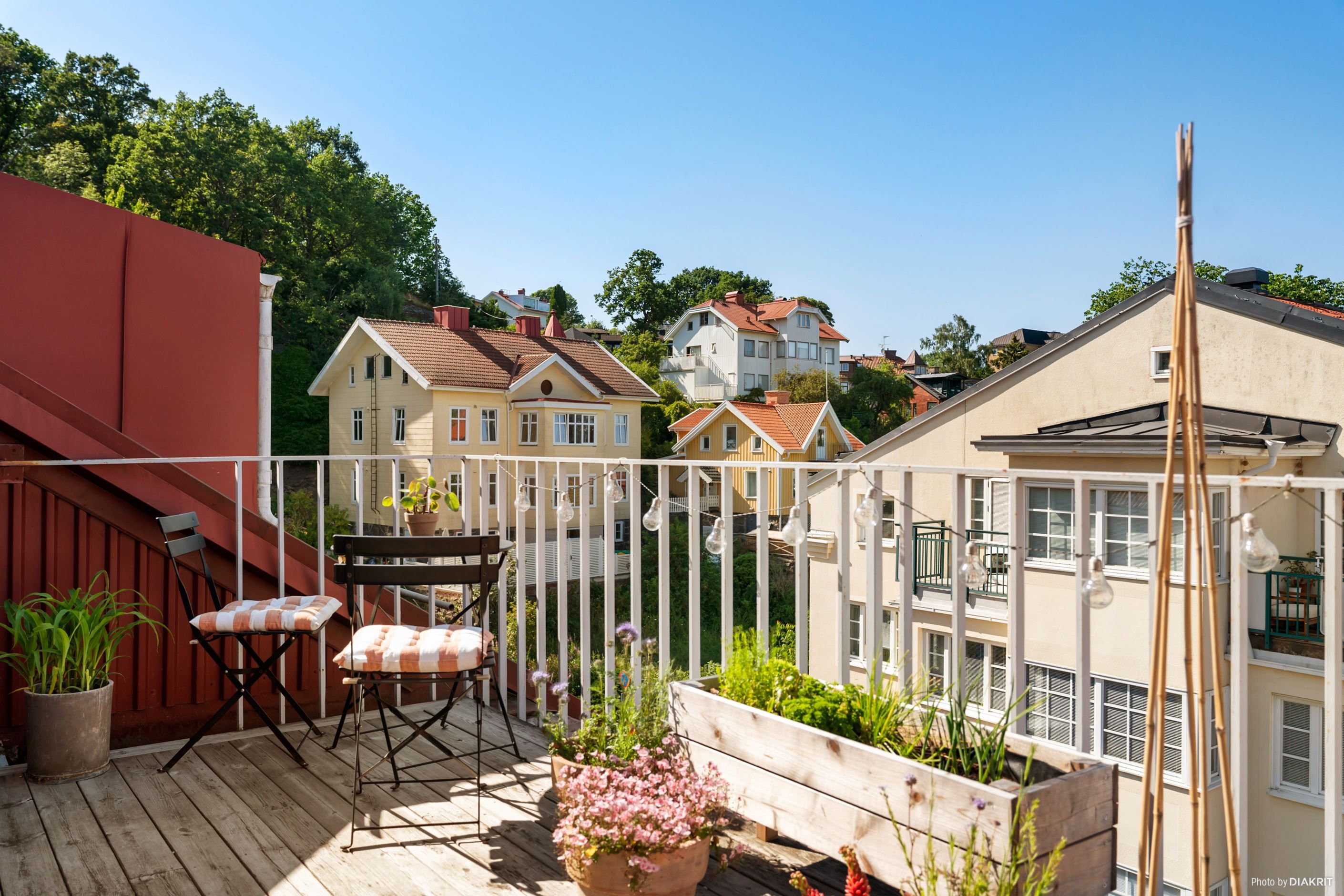 Föreningens gemensamma takterrass!