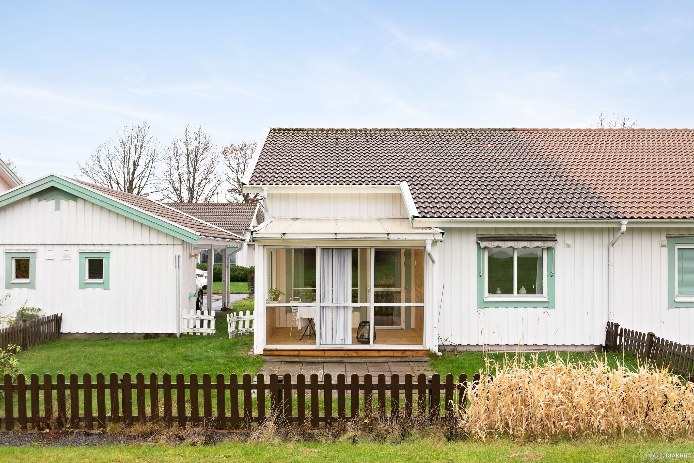 Trädgård på baksidan