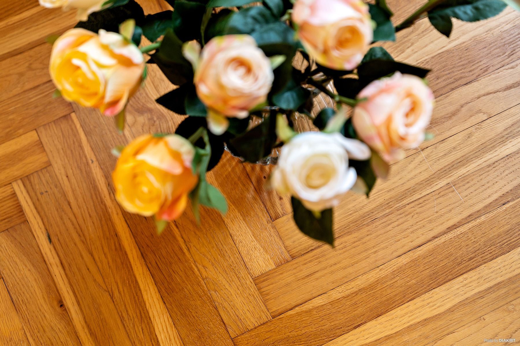 Vacker fiskbensparkett