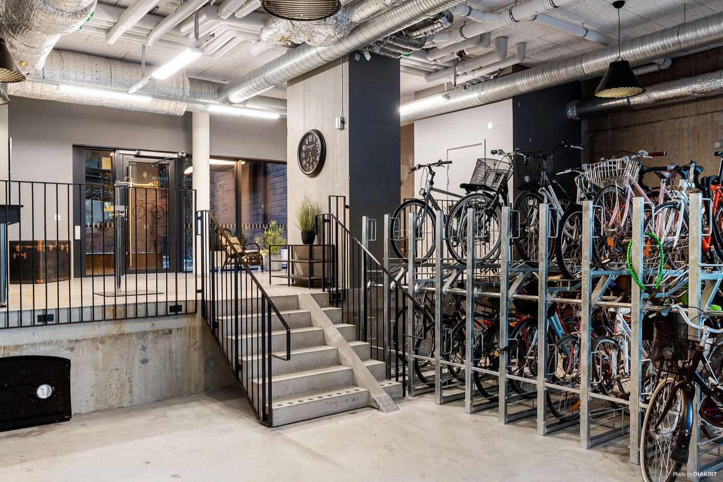 Föreningens cykelrum och verkstad