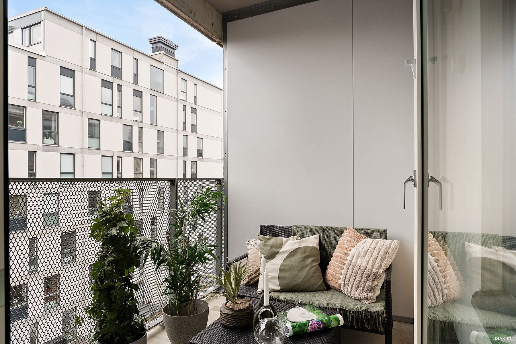 Rakt söderläge på den andra balkongen