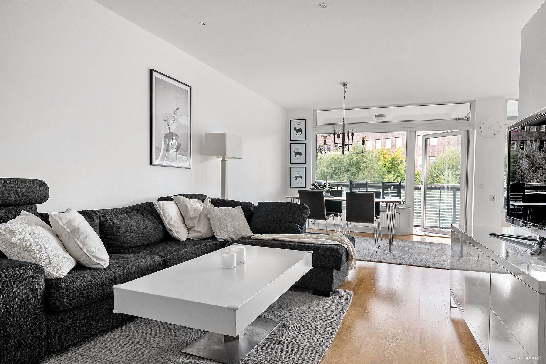 Härlig planlösning i vinkel