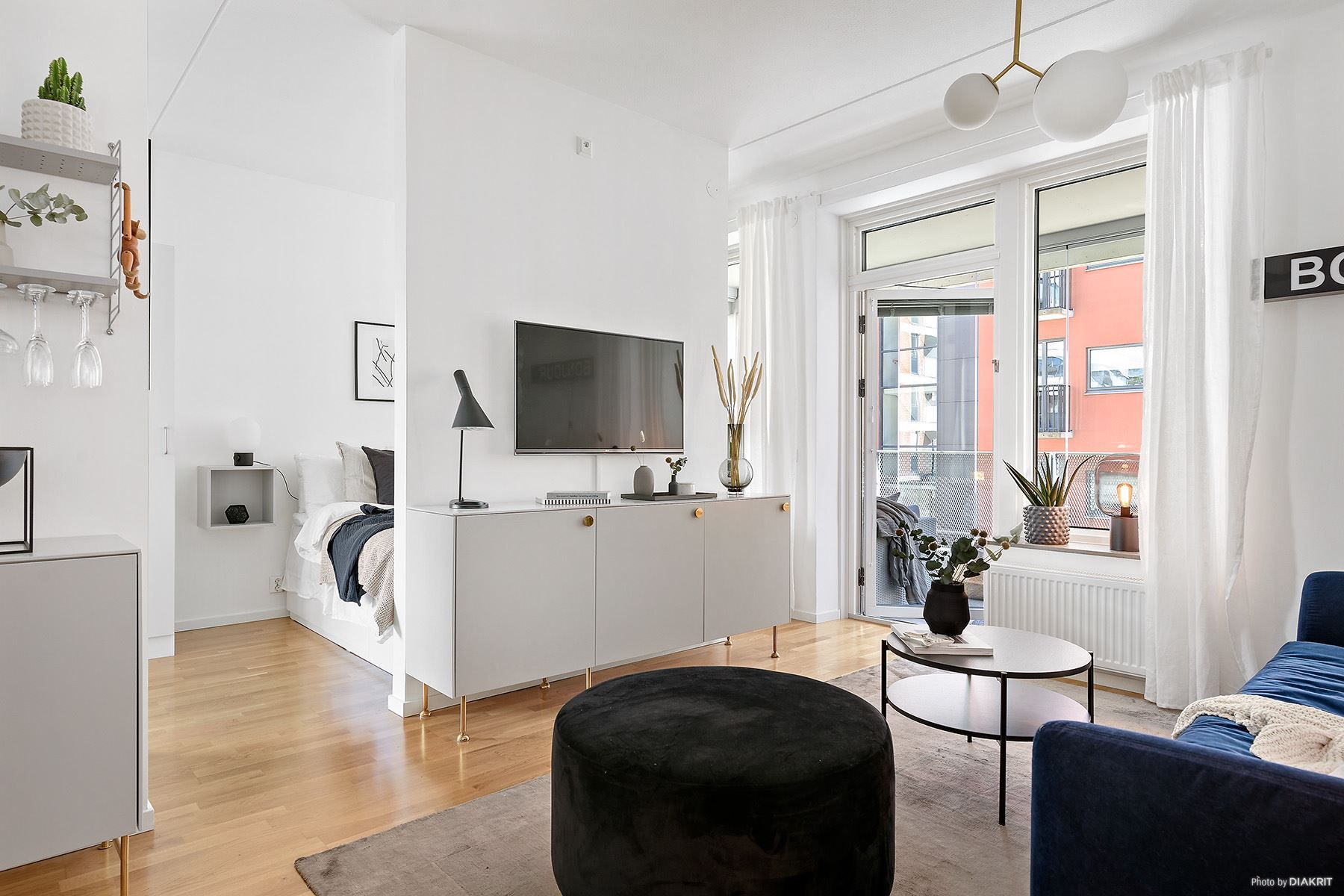 Smidig plats för sängen