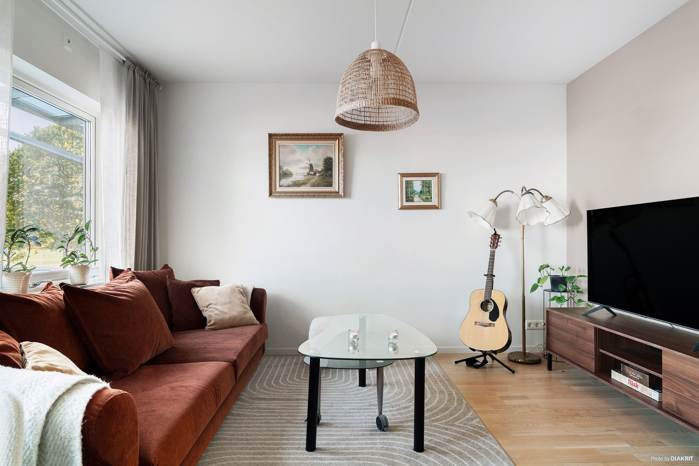 Plats för soffa och TV