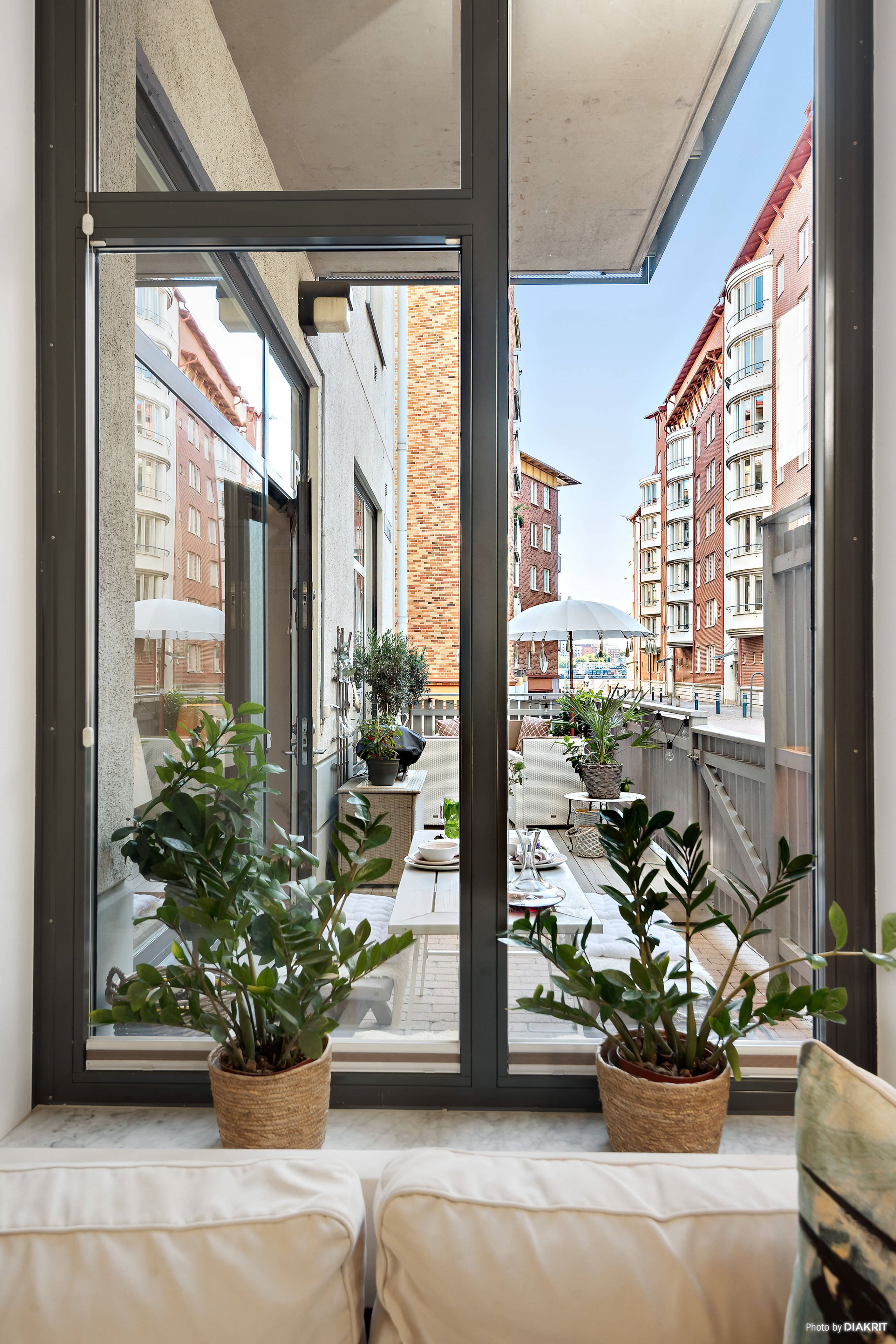 Härifrån ser man ner till vattnet