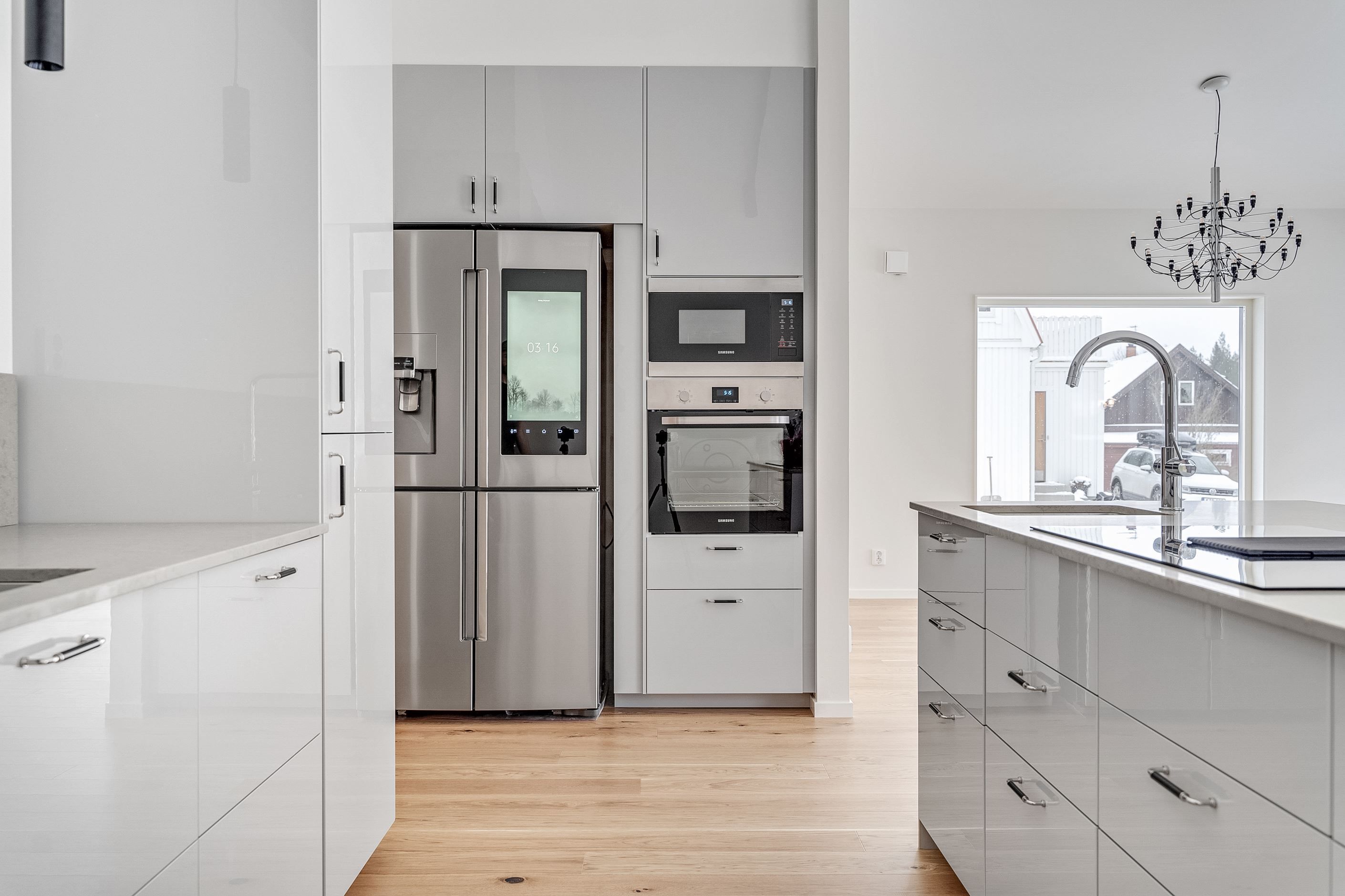 Bilder tagna på ett hus byggföretaget redan byggt men på annan tomt.