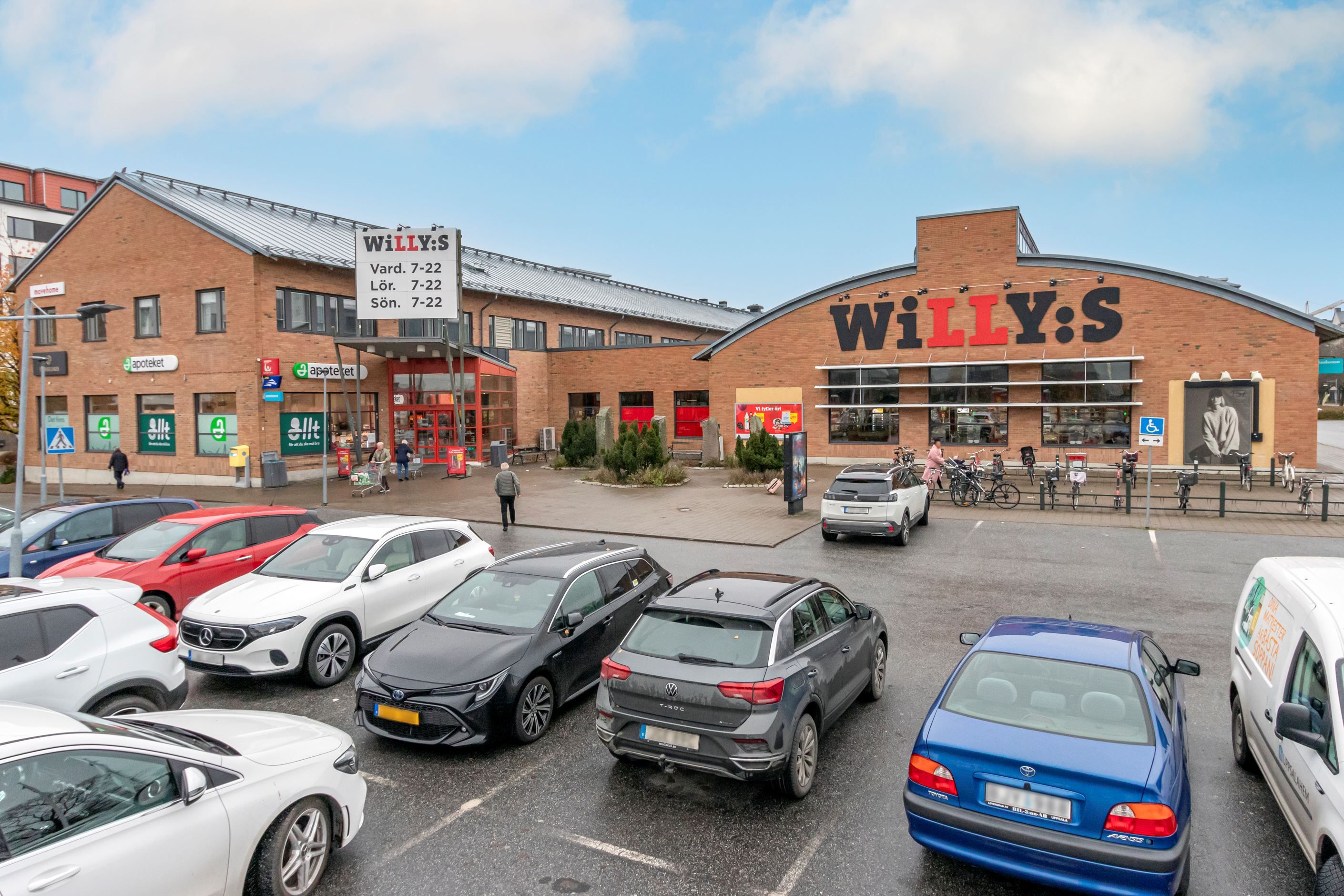 Willys och andra affärer i närheten