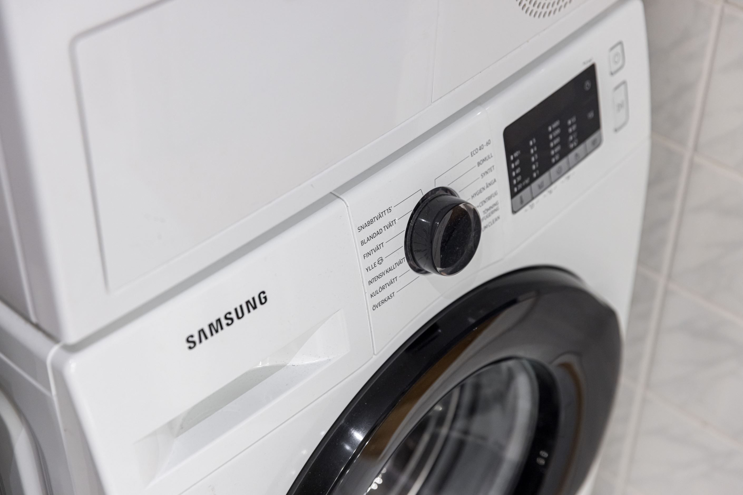 Badrum och tvättrum.