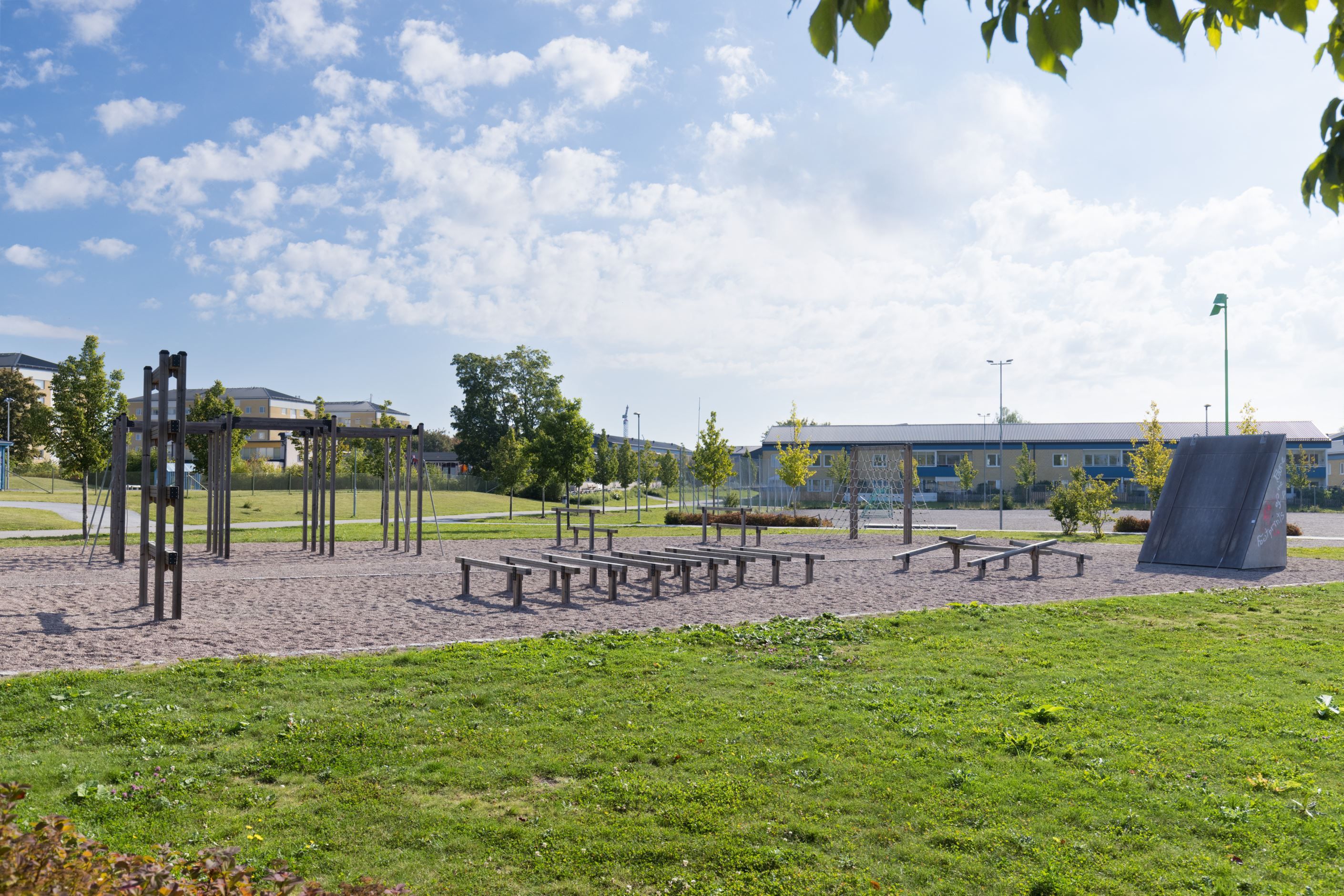 Hinderbana vid Fredrika Bremerskolan