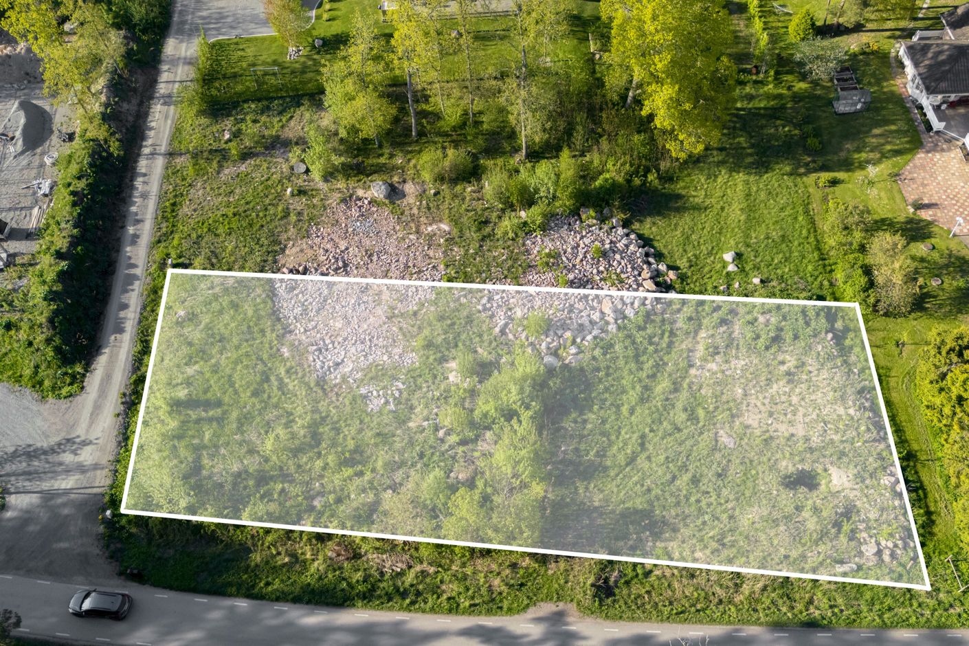 Tomtgränsen är ungefärlig