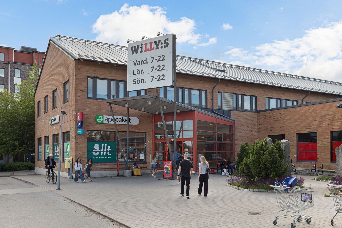 Willys och andra affärer i närheten
