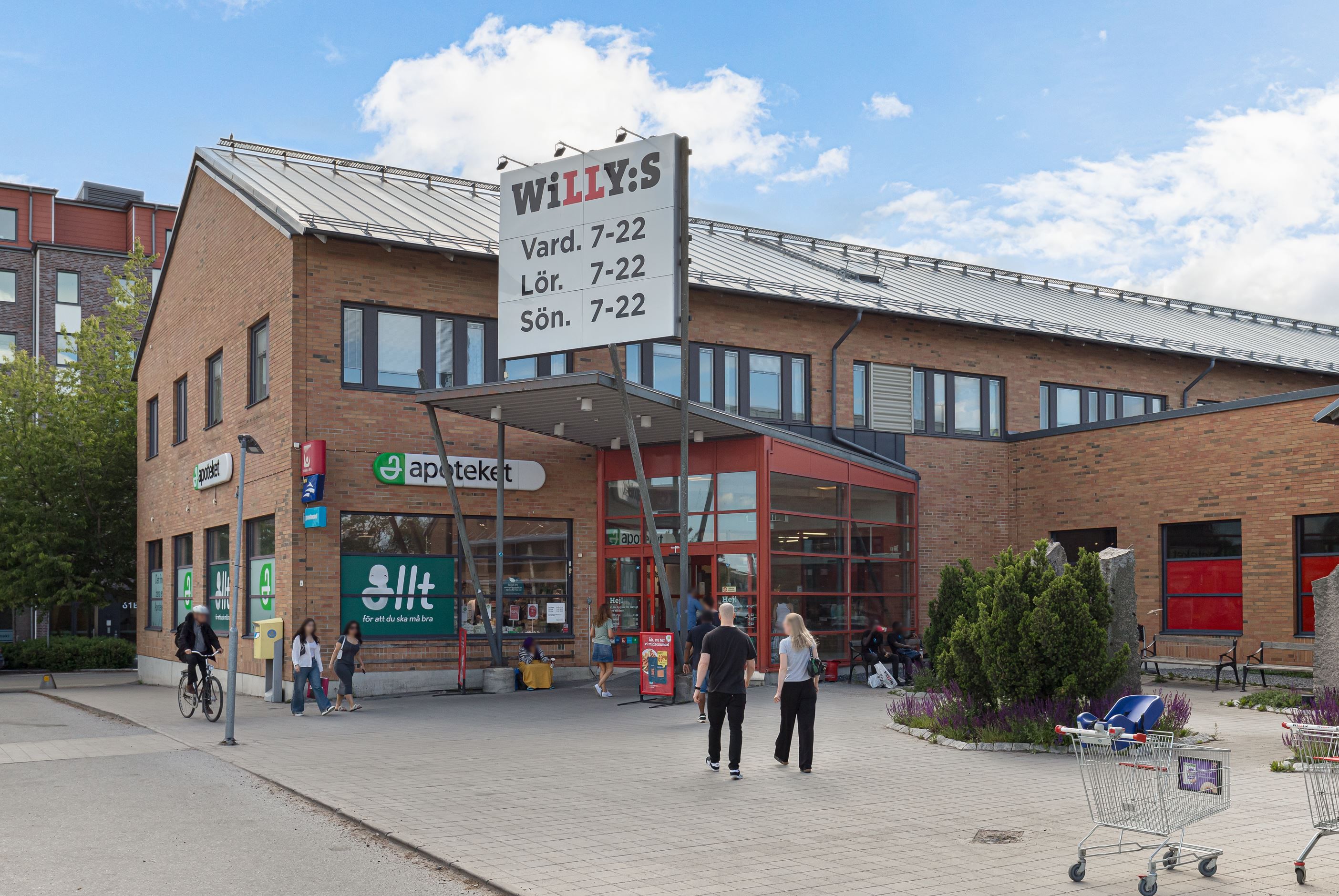 Willys och andra affärer i närheten