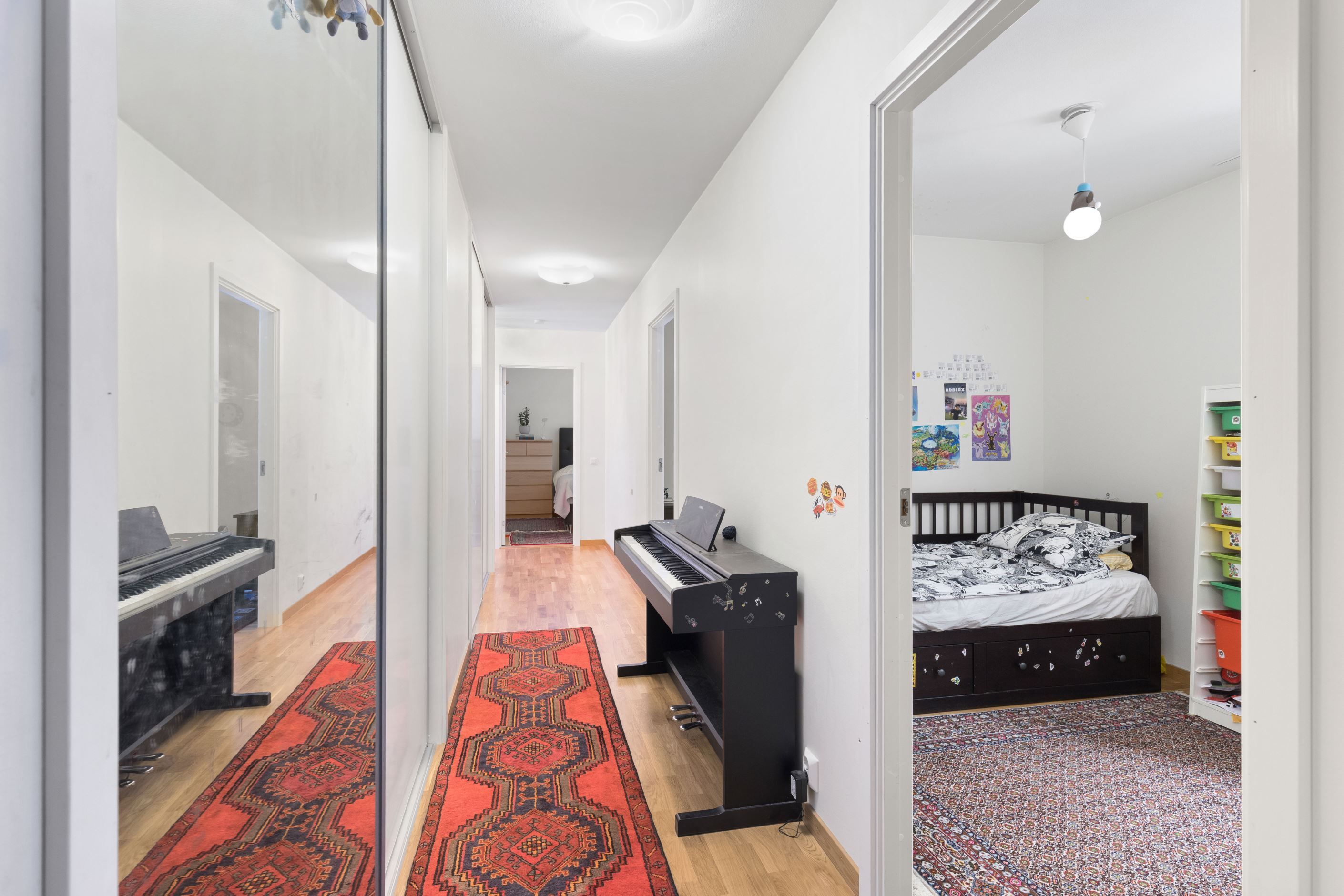 Hall med gott om förvaring