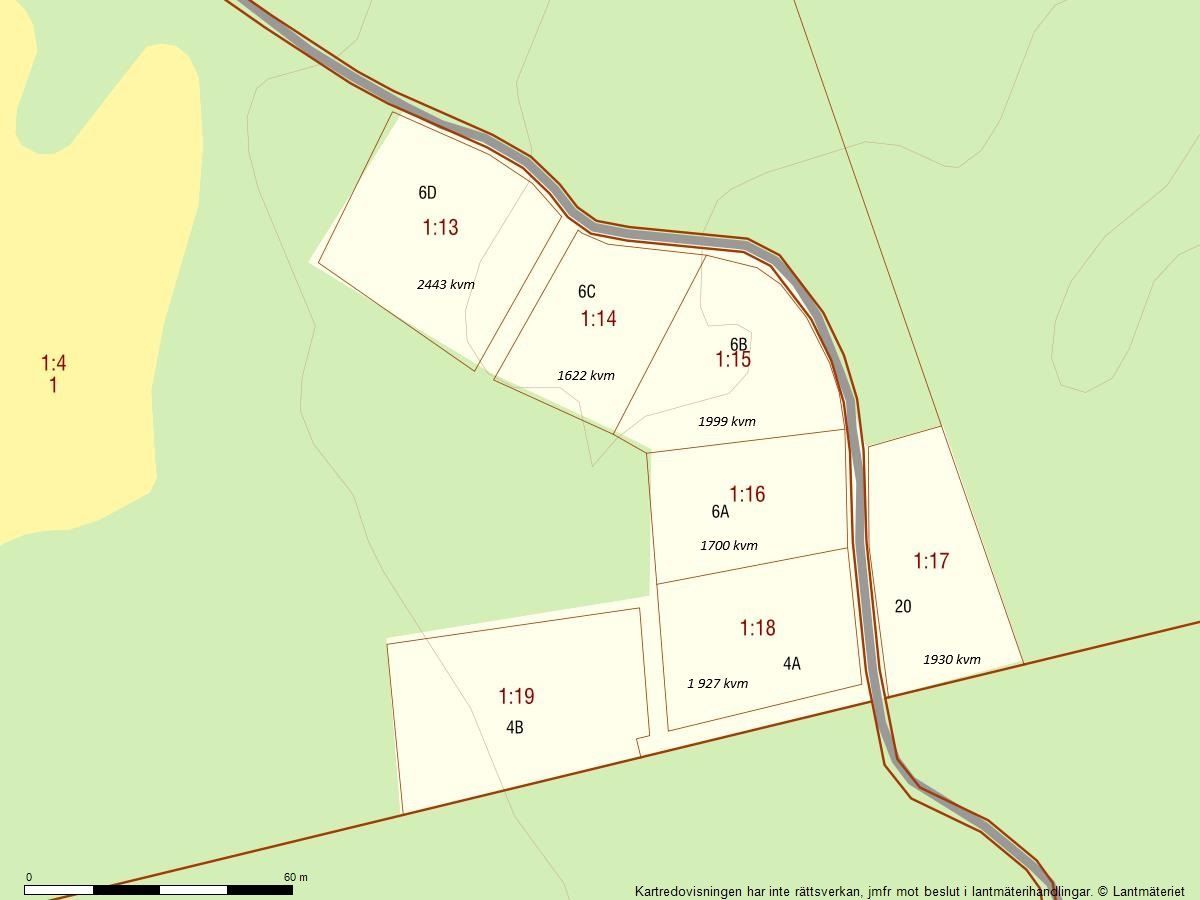Fastighetskarta med Kvm