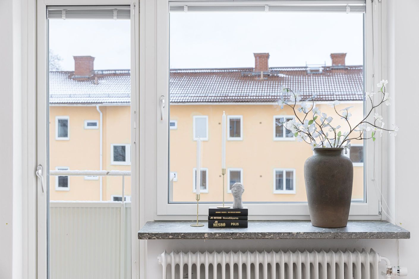 Balkong med högt soligt läge