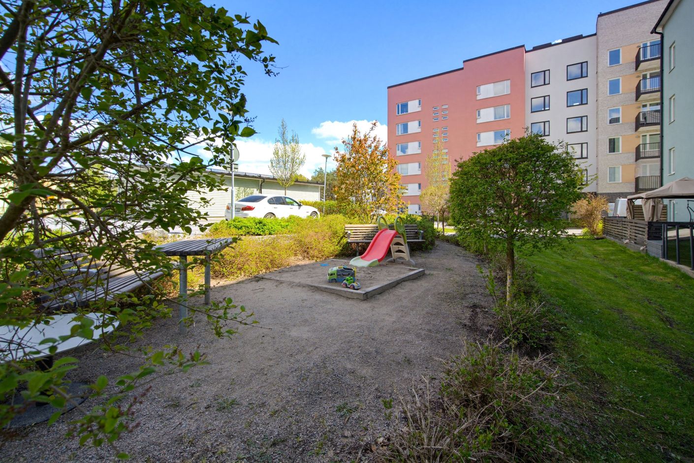 Gemensam innergård.
