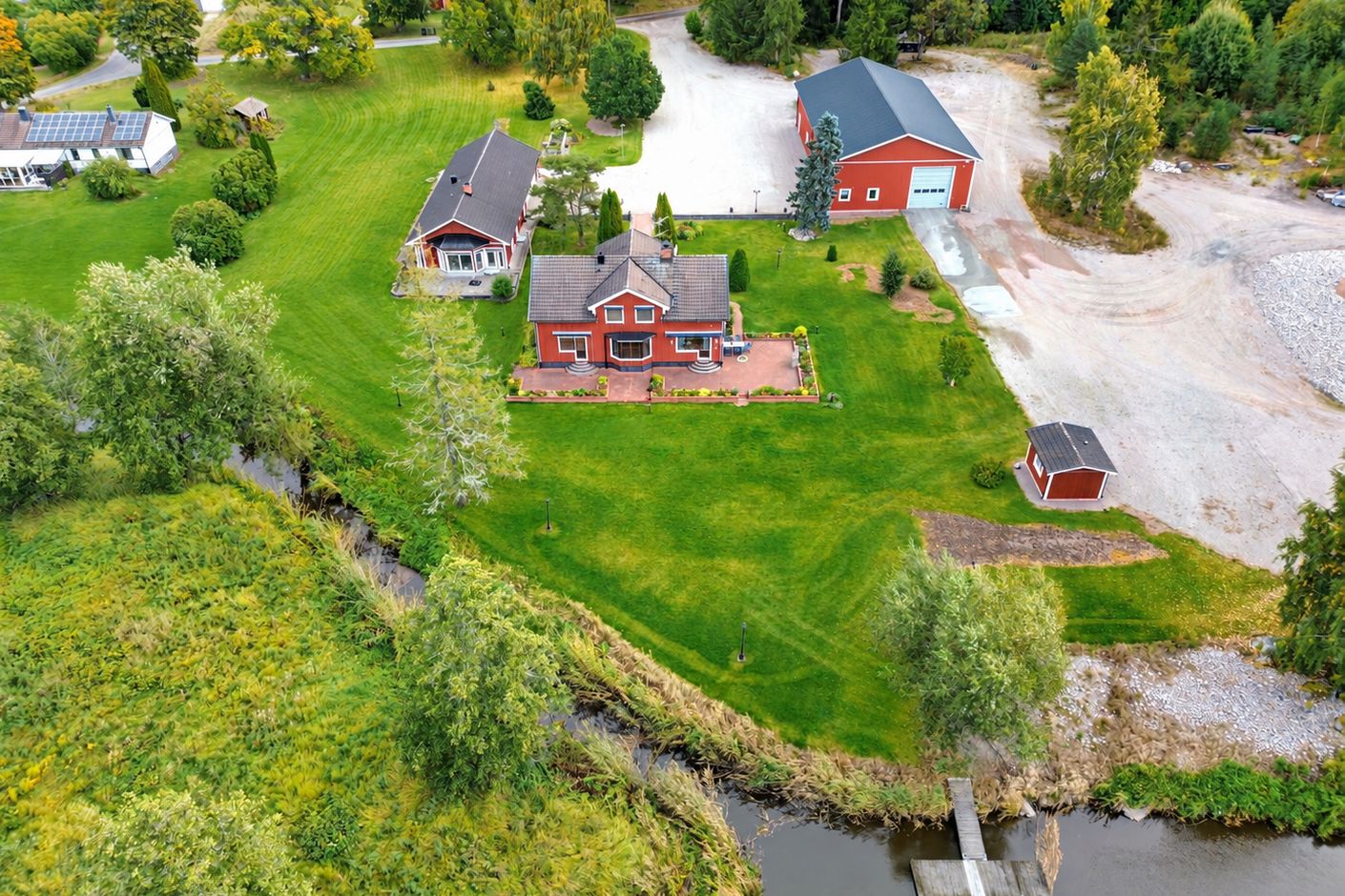 korrigerad drönarbild