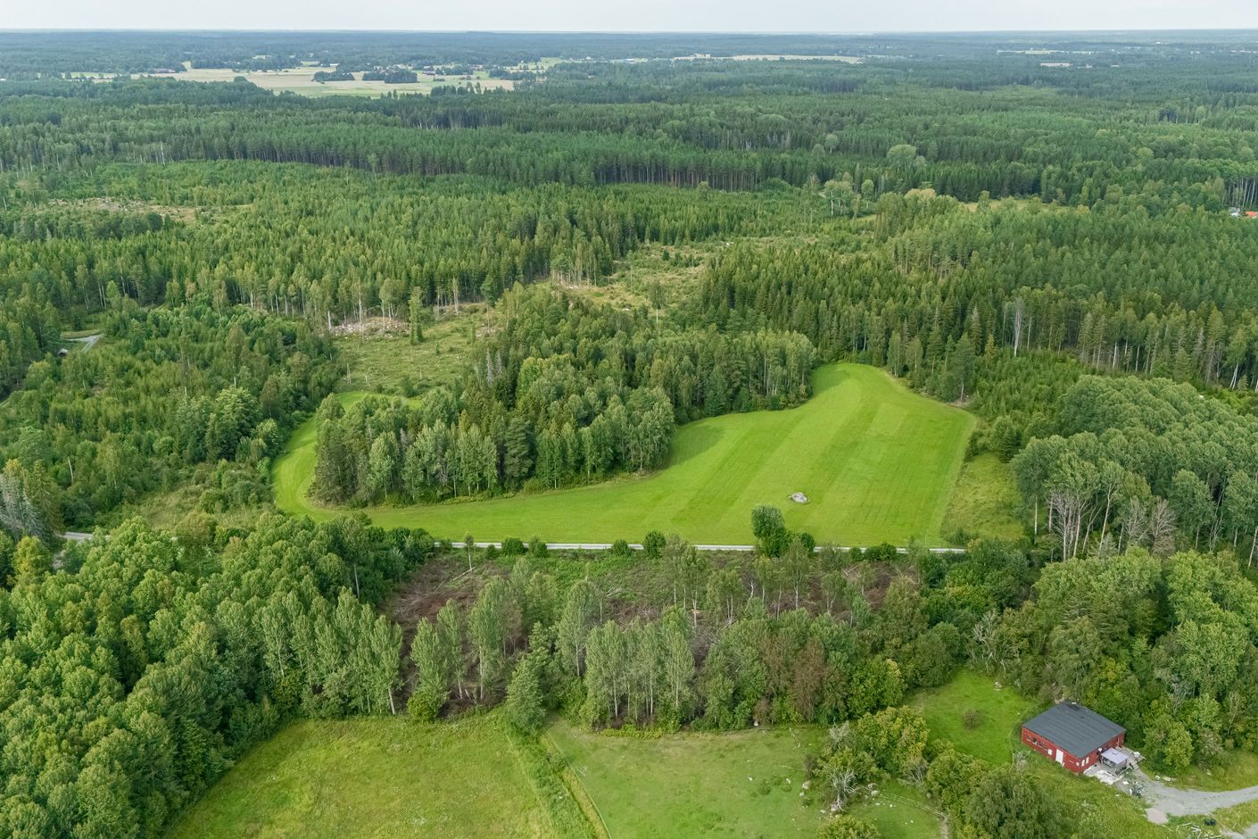 Flygbild området