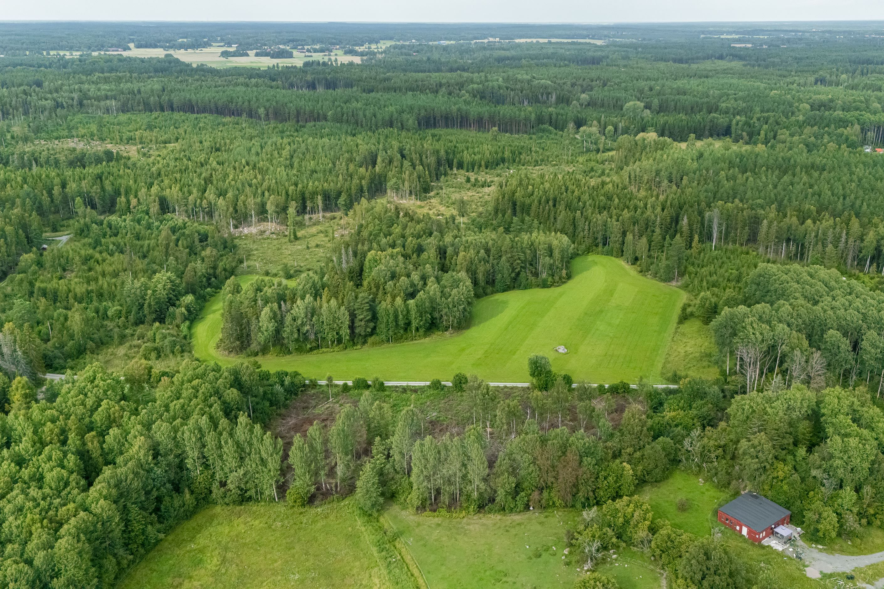 Flygbild området