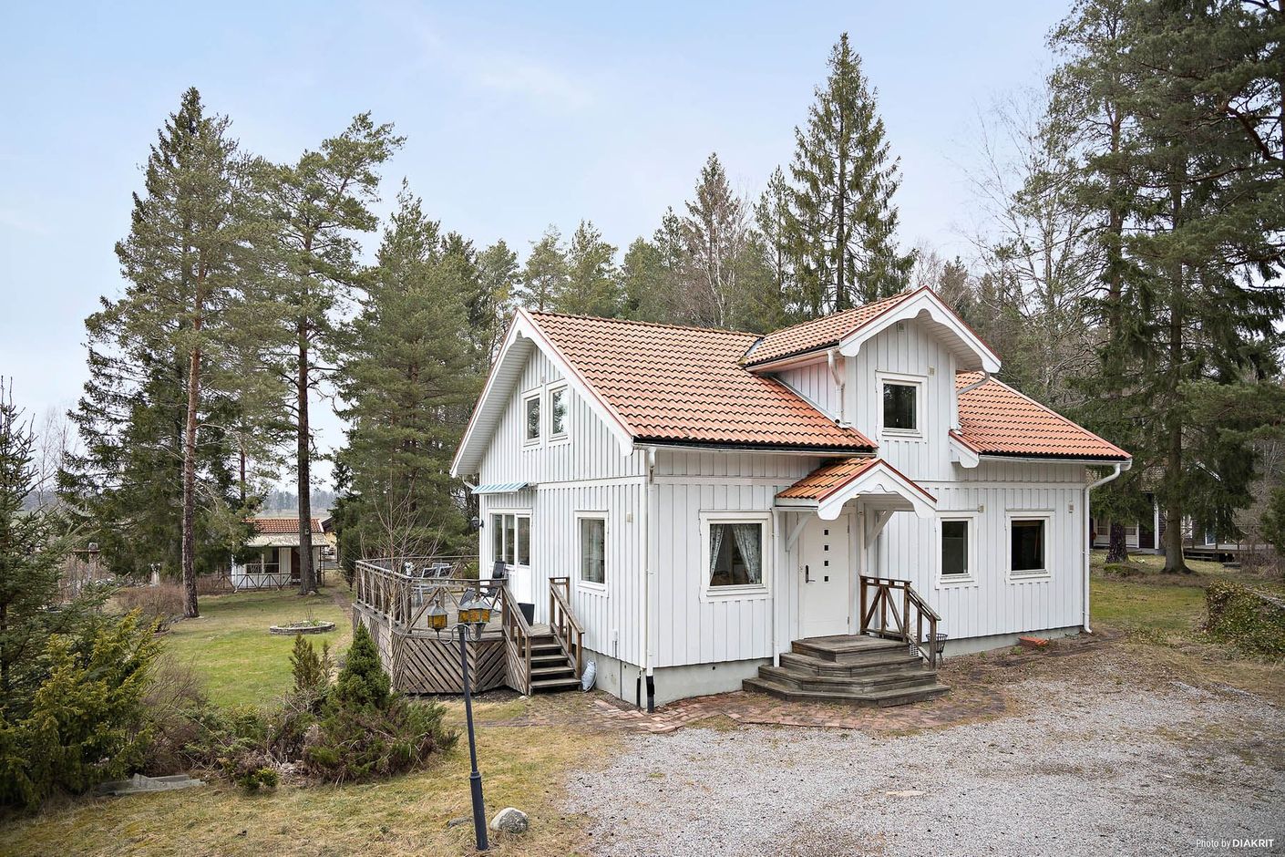 Fasad på entrésida