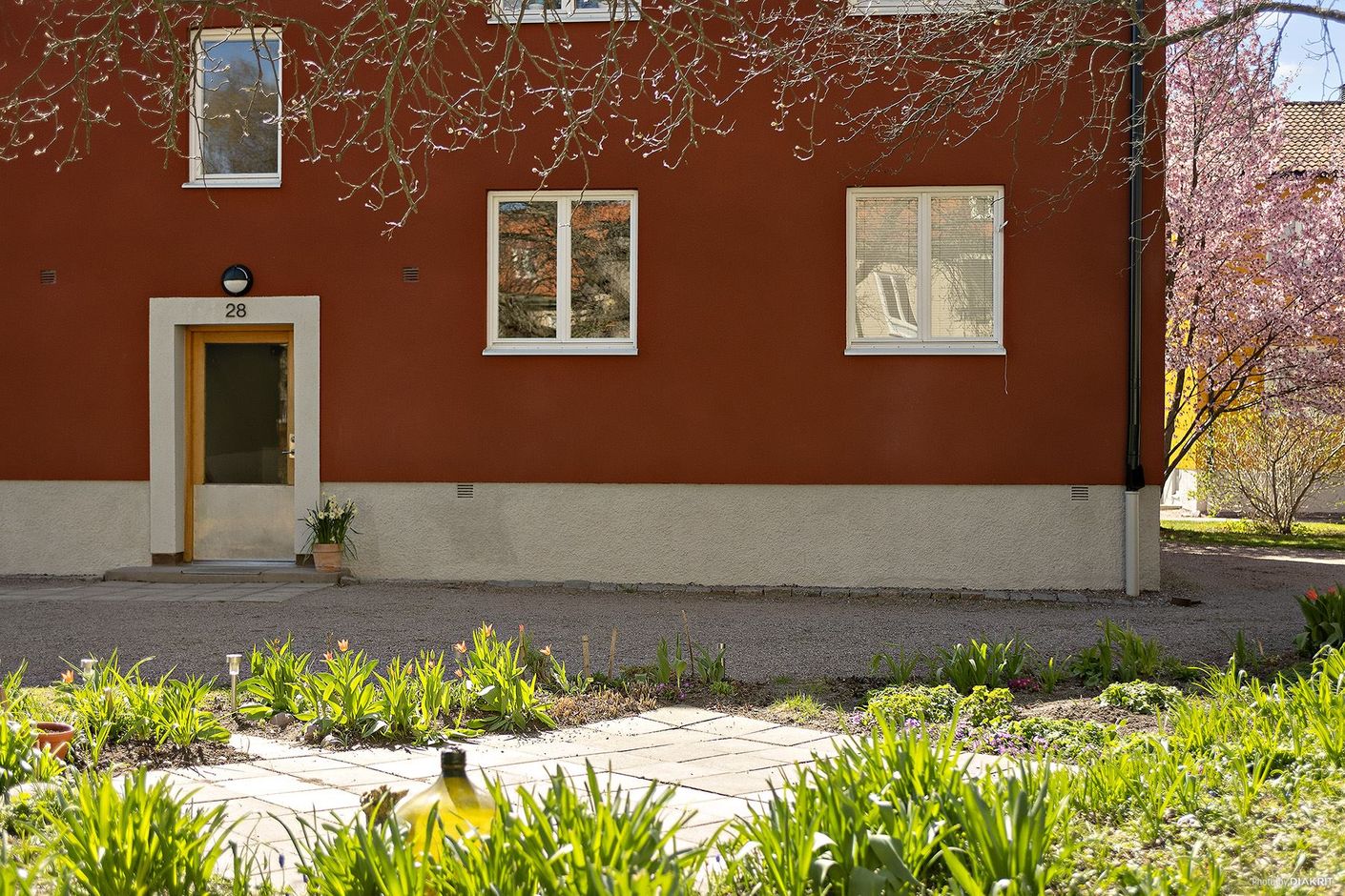 Fasad mot innergård