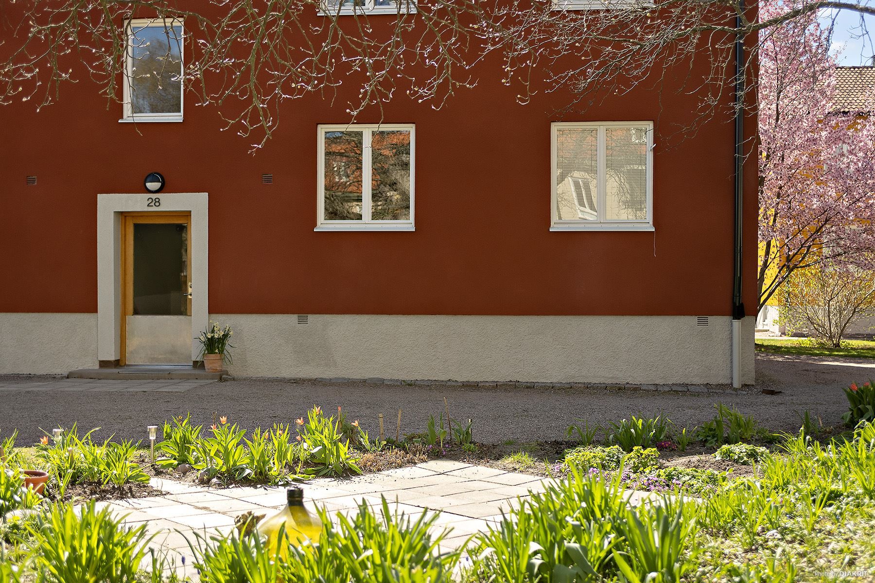 Fasad mot innergård