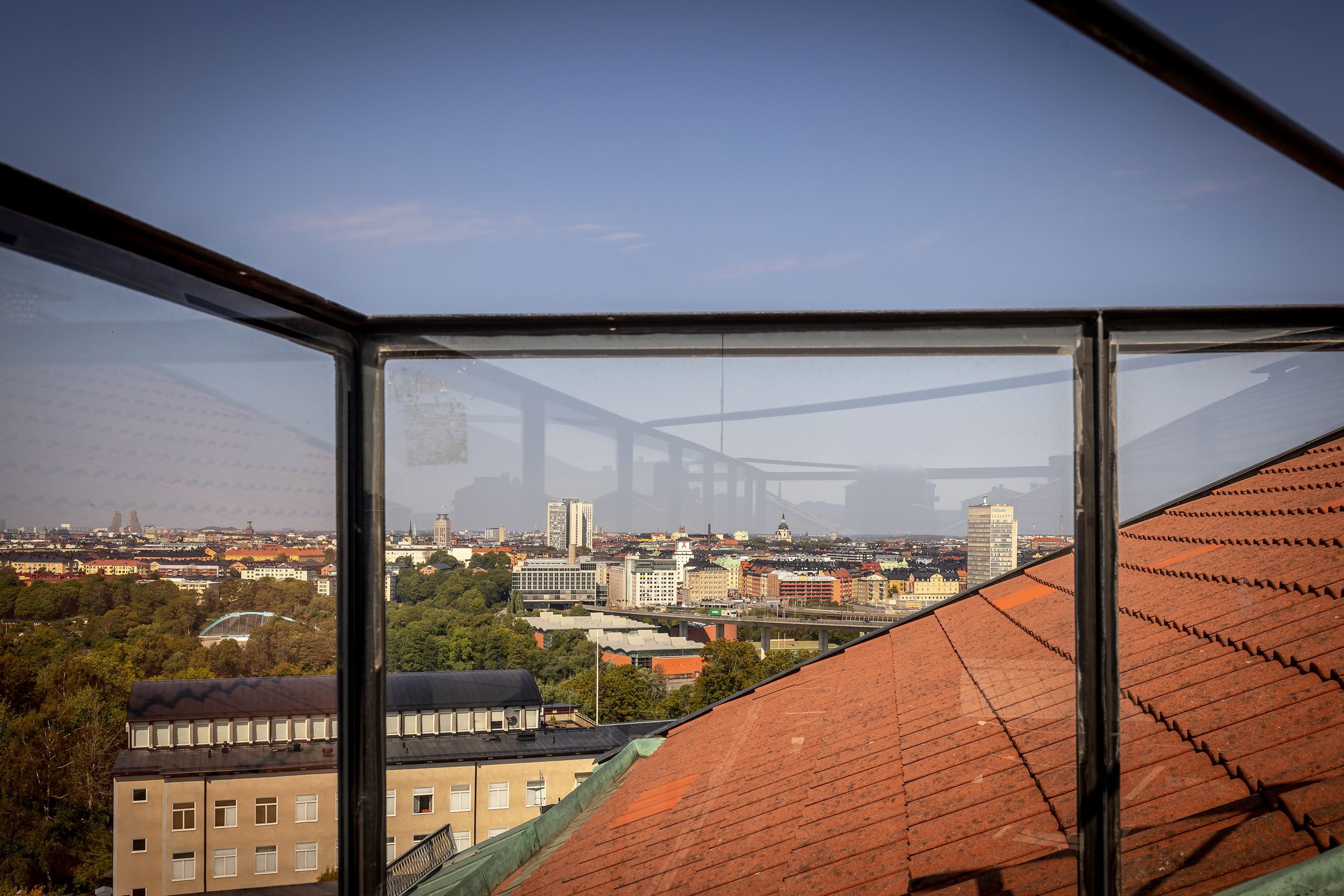 Utsikt från föreningens takterrass