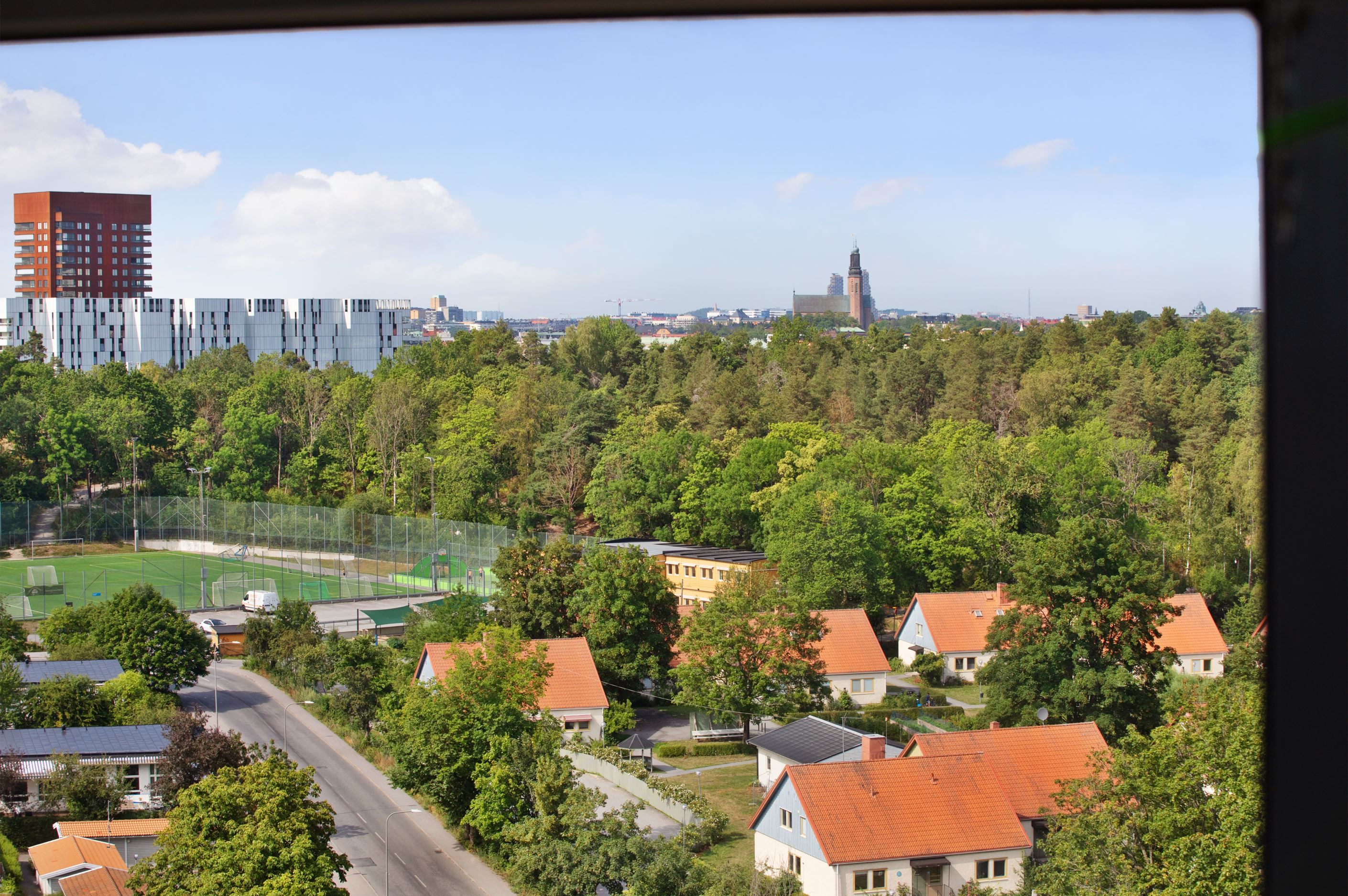 Utsikt från föreningens terrass