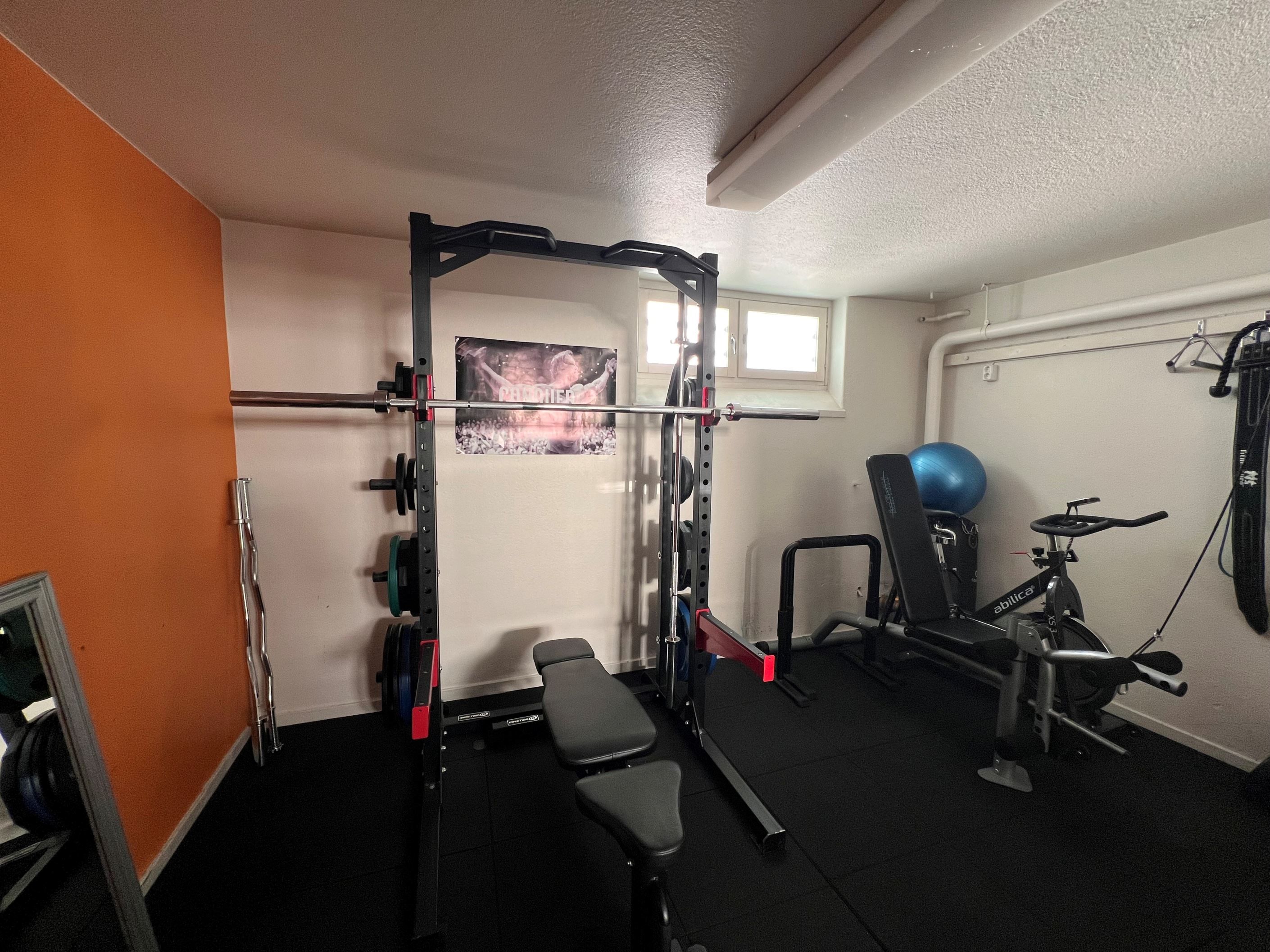 Föreningens gym i källaren