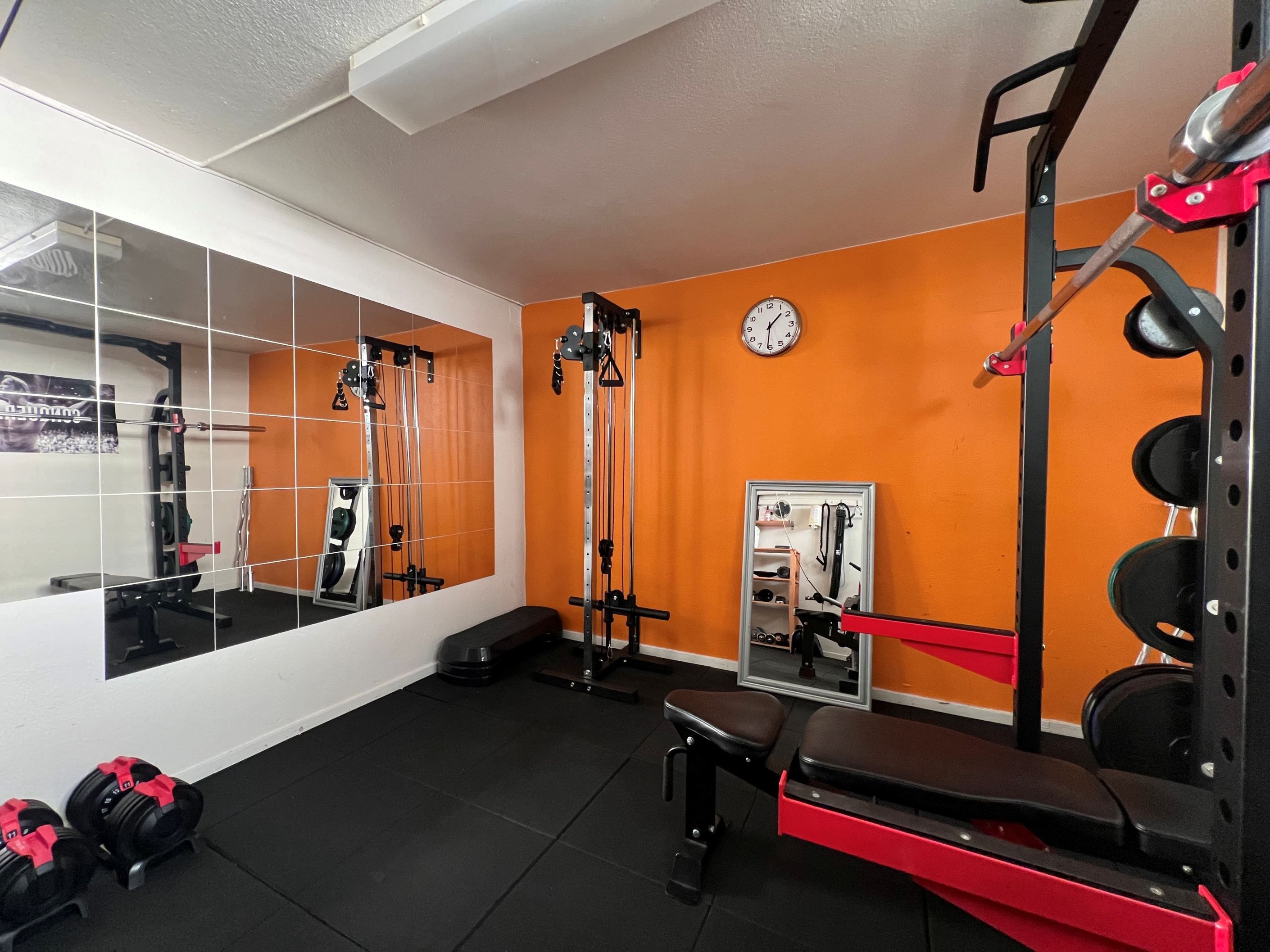 Föreningens gym i källaren