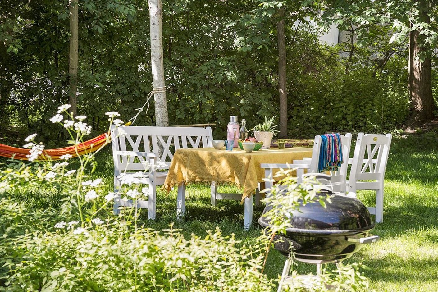 Föreningens härliga innergård sommartid