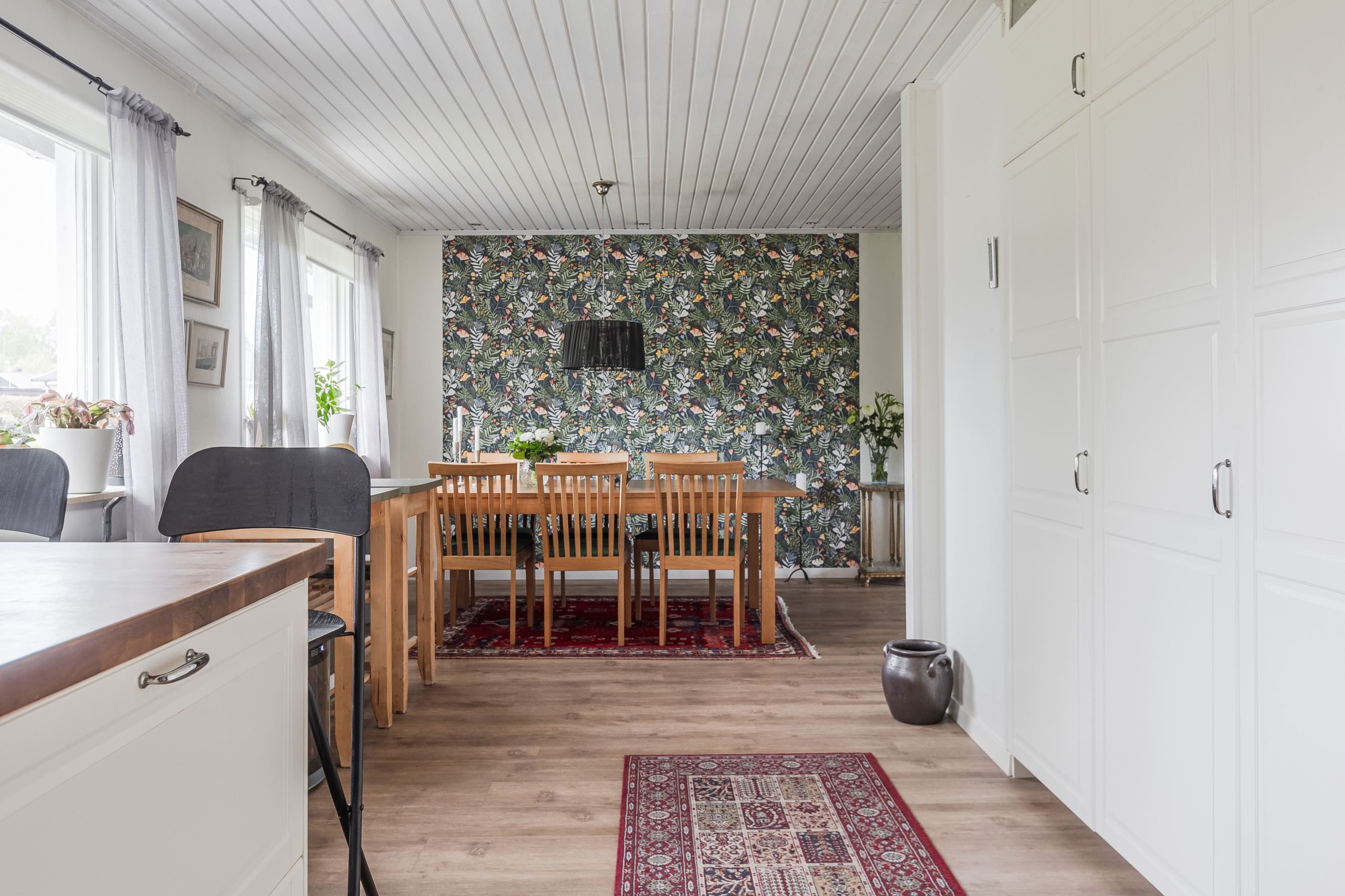 Öppen planlösning mot matplats