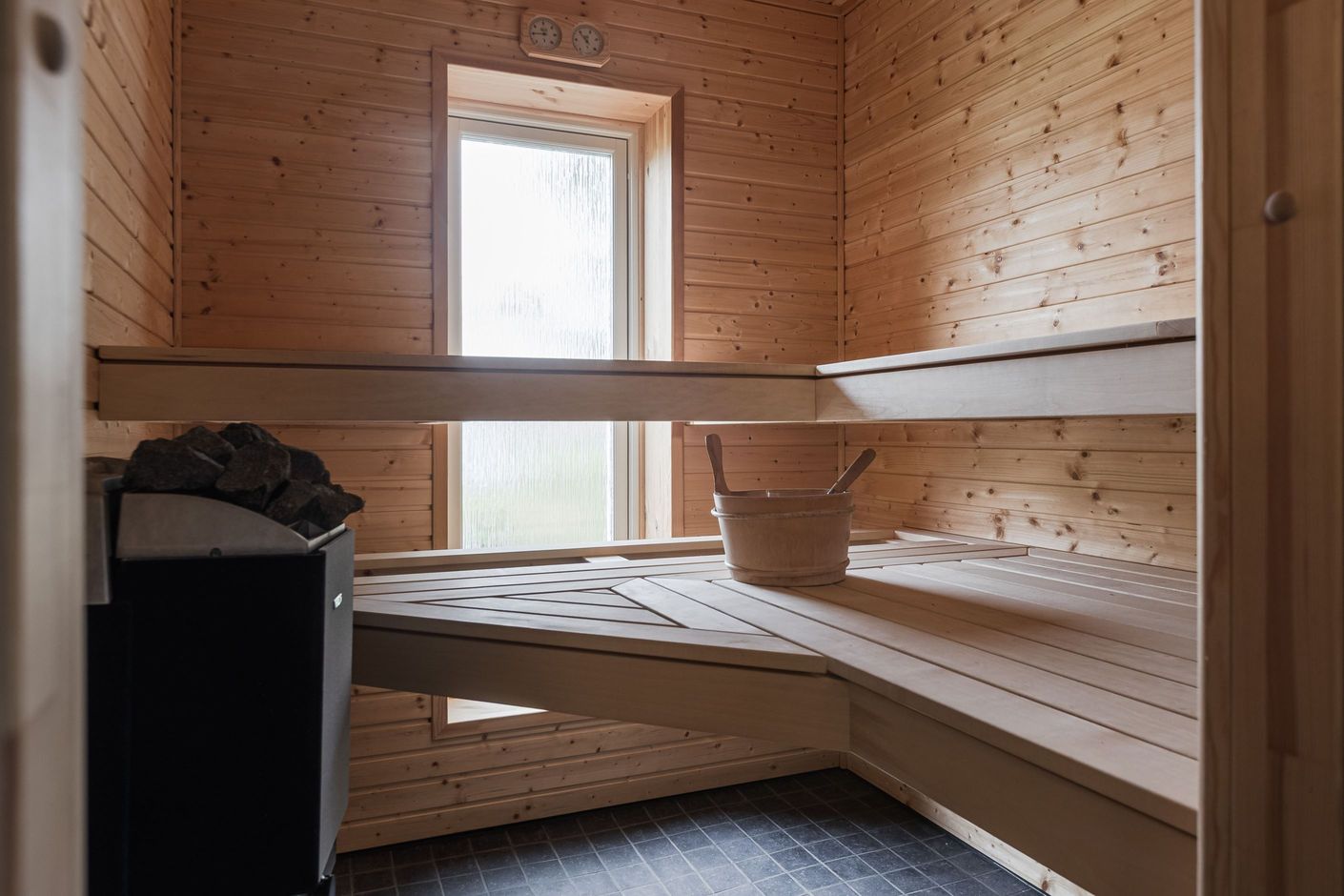 Bastun i den påbörjade spa-avdelningen