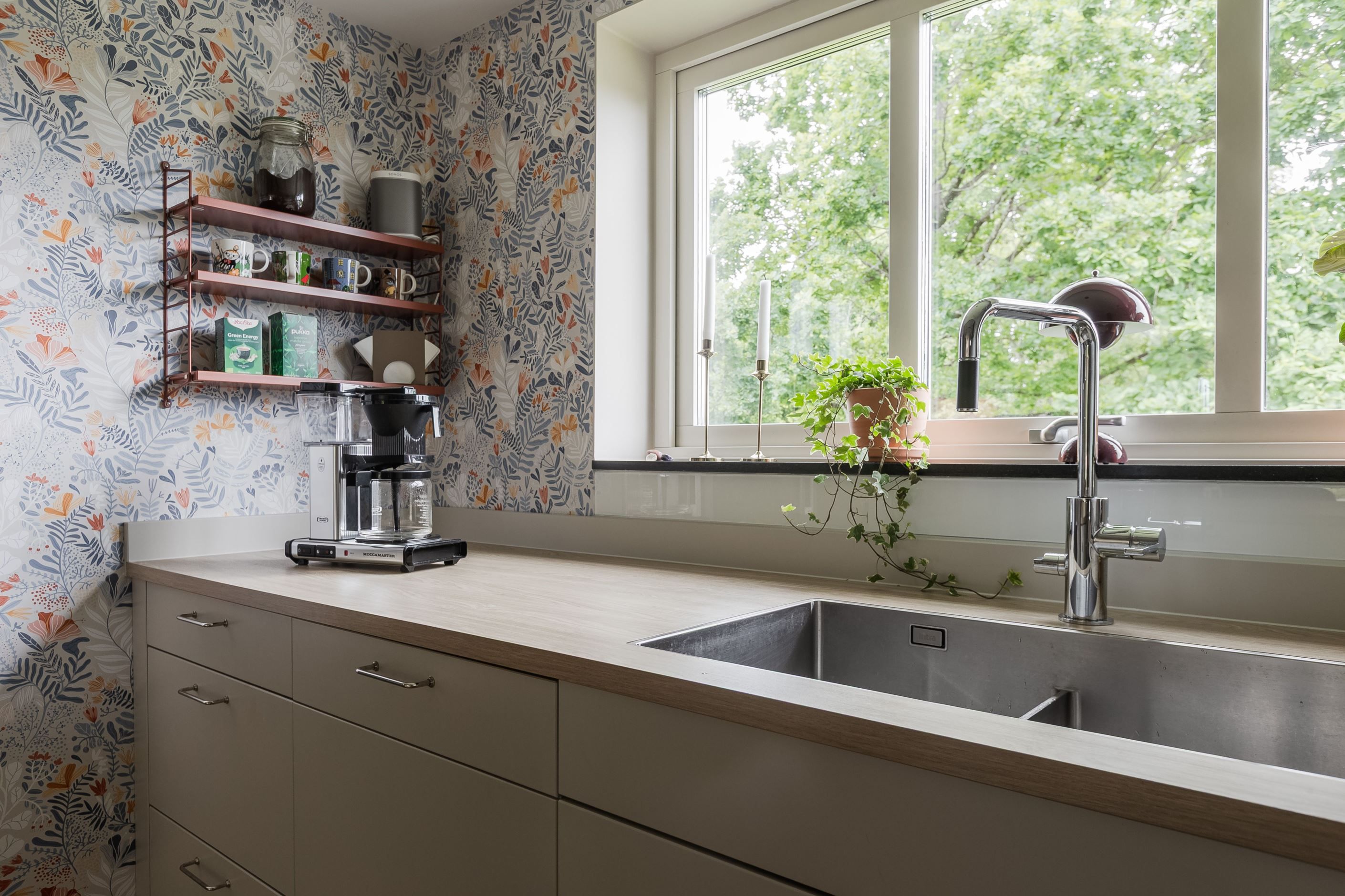 Fina materialval och detaljer