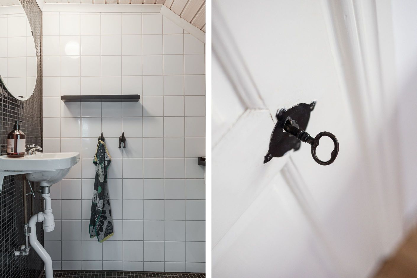 Liten wc på ovanvåningen