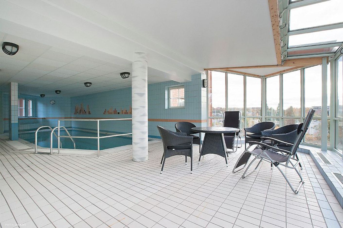 Föreningens pool och relaxavdelning